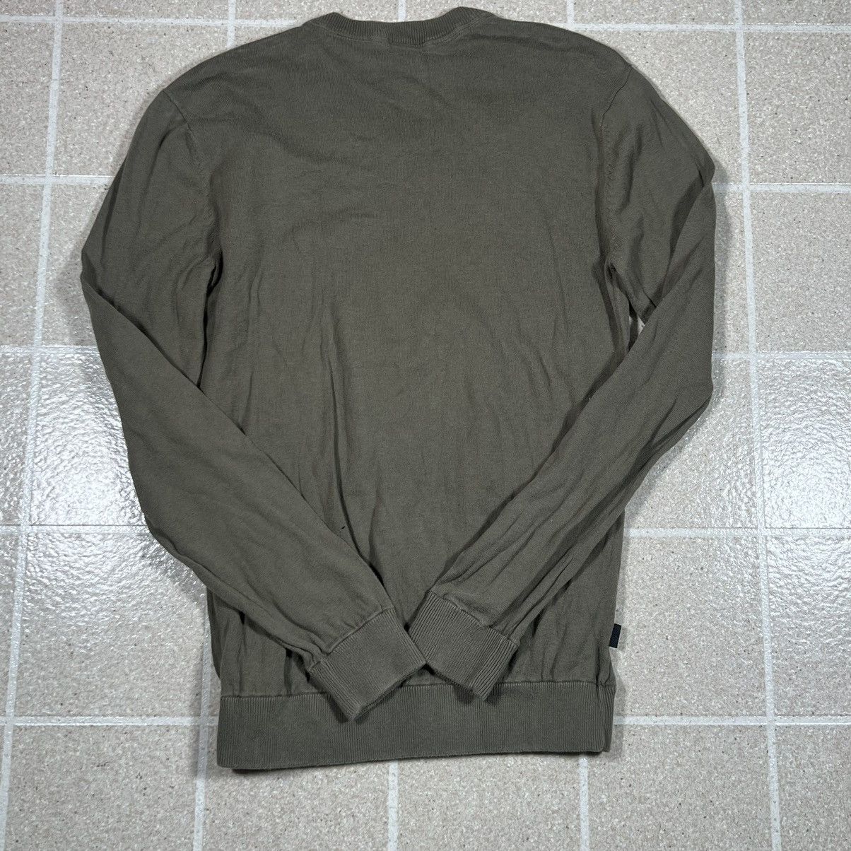 Oakley × Vintage Oakley Sweater Mens V Neck Sweater Olive Green Slim Fit Size US S / EU 44-46 / 1 - 2 Thumbnail