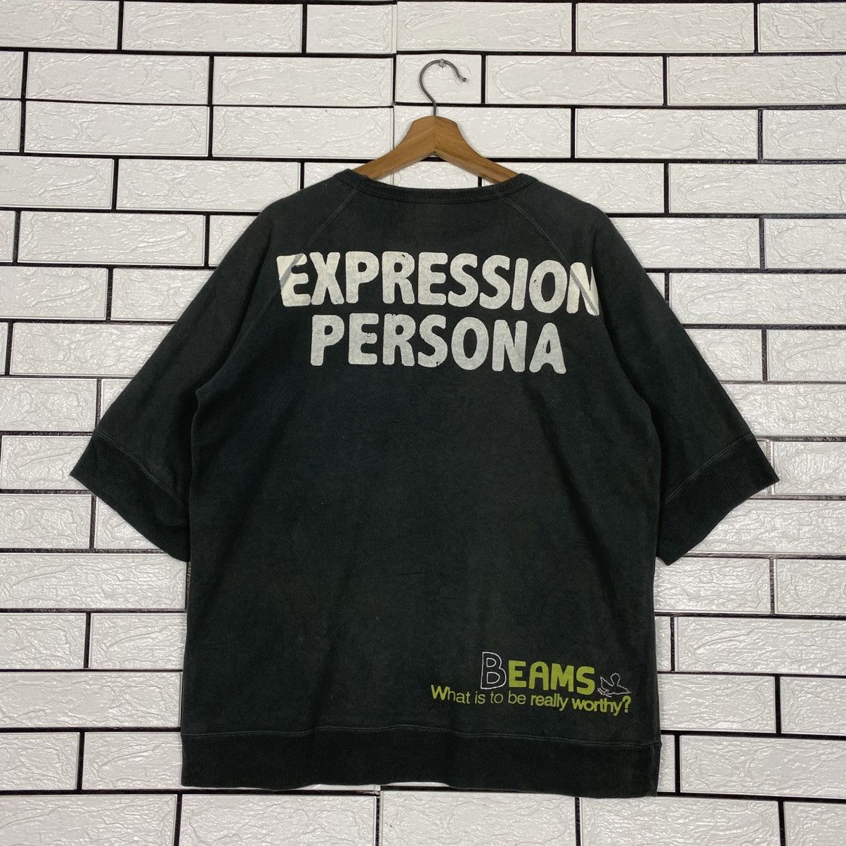 Japanese Brand 📌Short Sleeve T-Shirt Beams Big Logo Back Hit Size US L / EU 52-54 / 3 - 10 Thumbnail