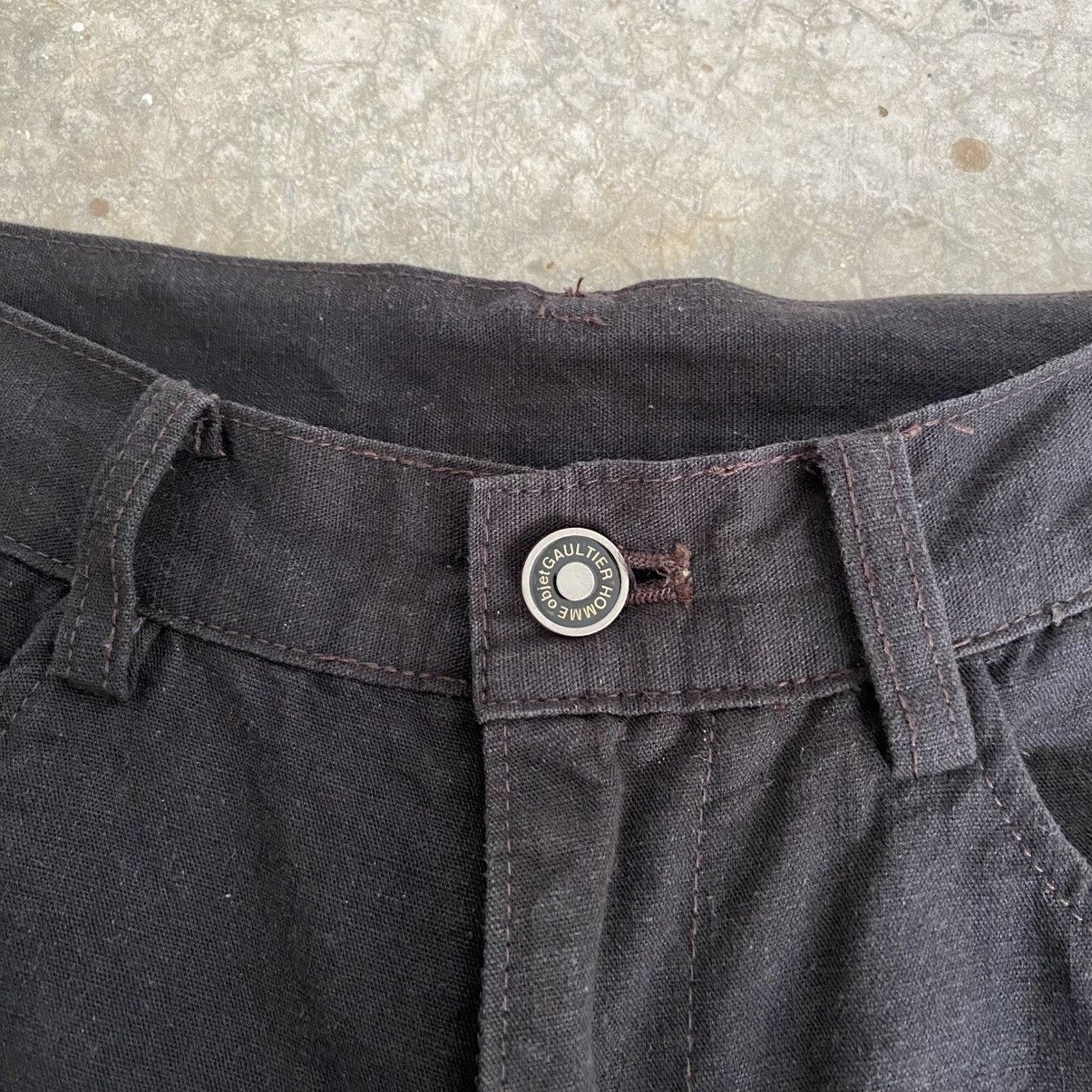 Jean Paul Gaultier Archive Gaultier Homme Objet Hemp Blend Wide Leg Jeans Size US 28 / EU 44 - 9 Thumbnail