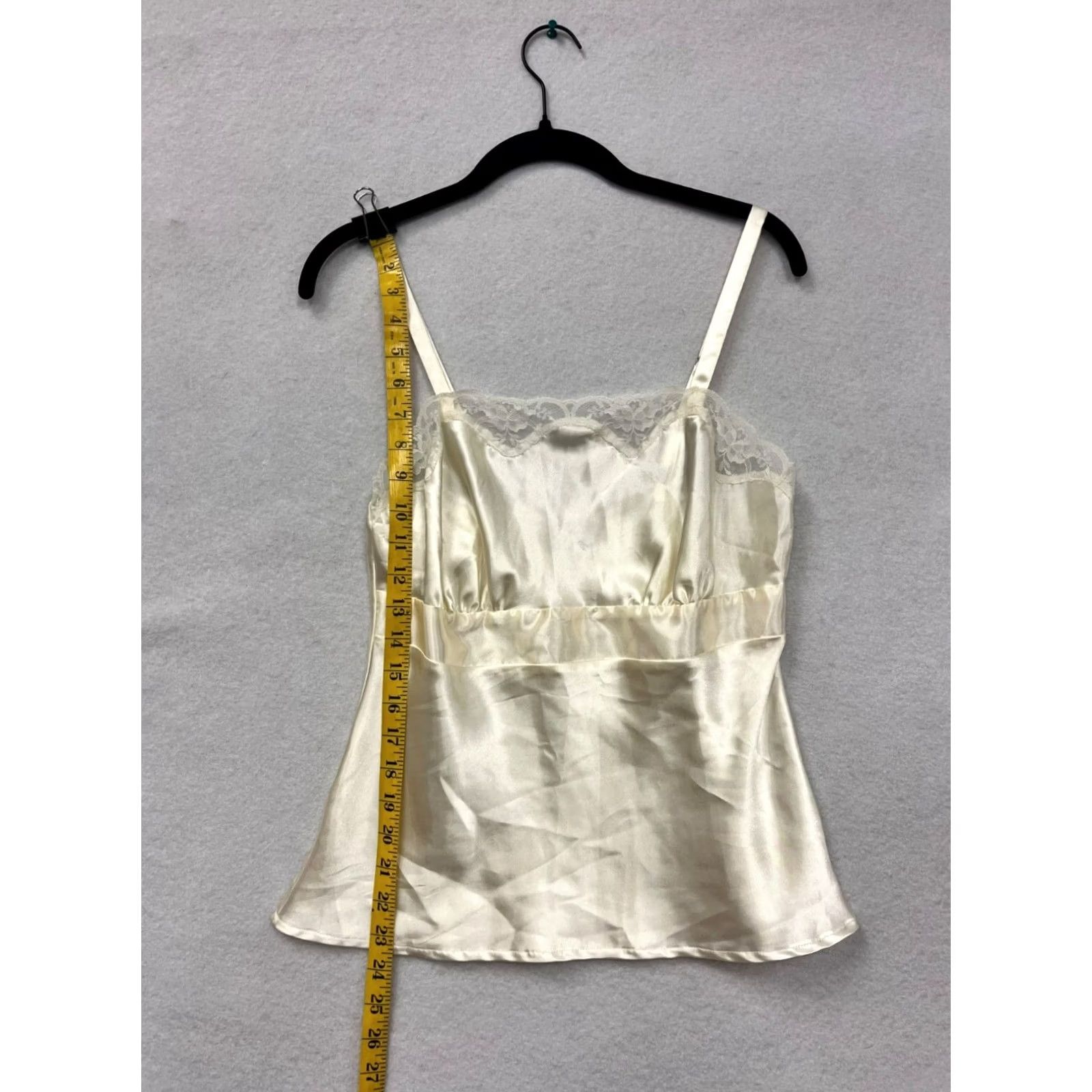 Vintage VINTAGE Cinema Etoile Ivory Satin Lace Camisole Womens M Chair? Size ONE SIZE - 7 Thumbnail