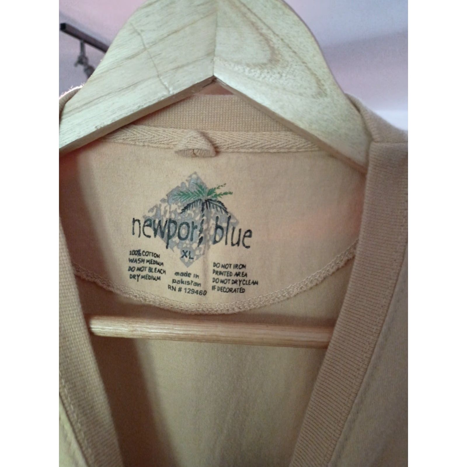 Vintage VINTAGE Newport Blue T-shirt XL Men Yellow All Wood Is Good Wood Panel American Cars Shirt Size US XL / EU 56 / 4 - 2 Thumbnail