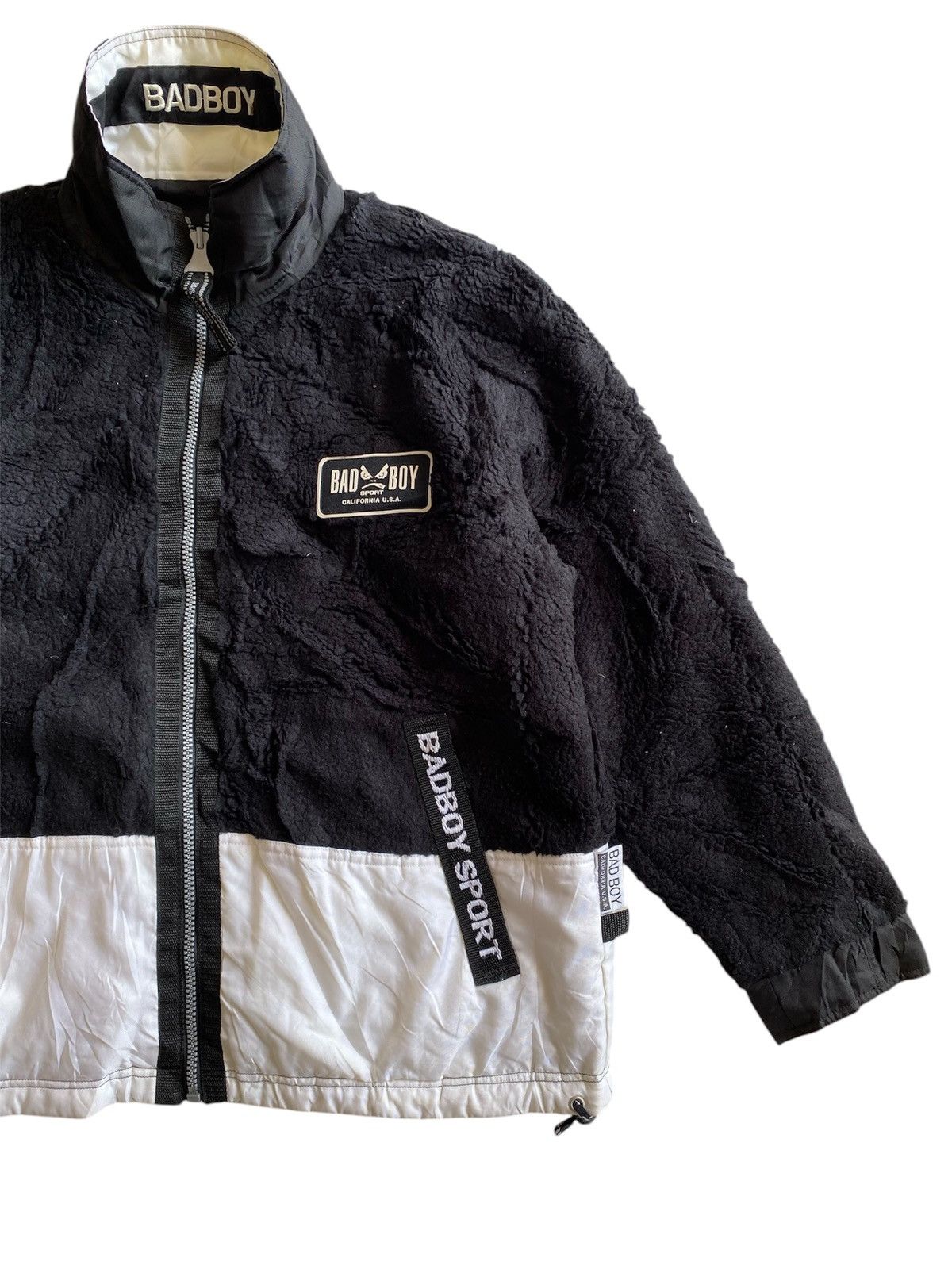 Vintage VINTAGE BADBOY FLEECE REVERSIBLE JACKET Size US L / EU 52-54 / 3 - 5 Thumbnail