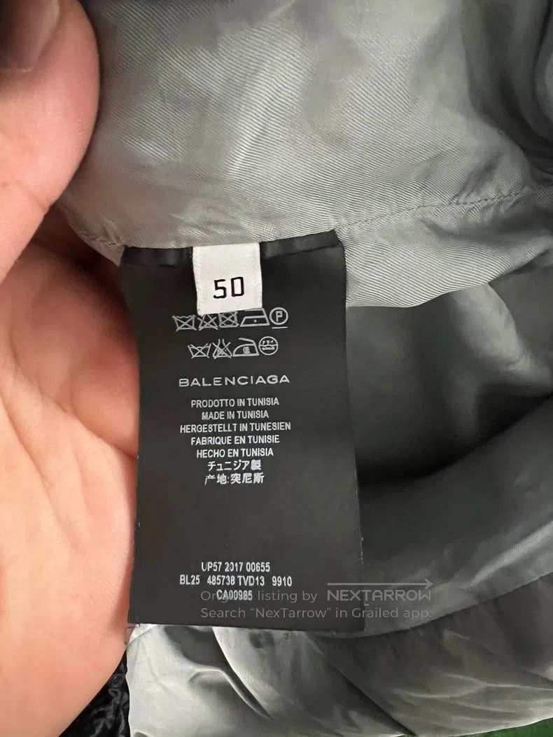 Balenciaga Balenciaga Gray Small Logo Down Jacket. Size US M / EU 48-50 / 2 - 5 Thumbnail