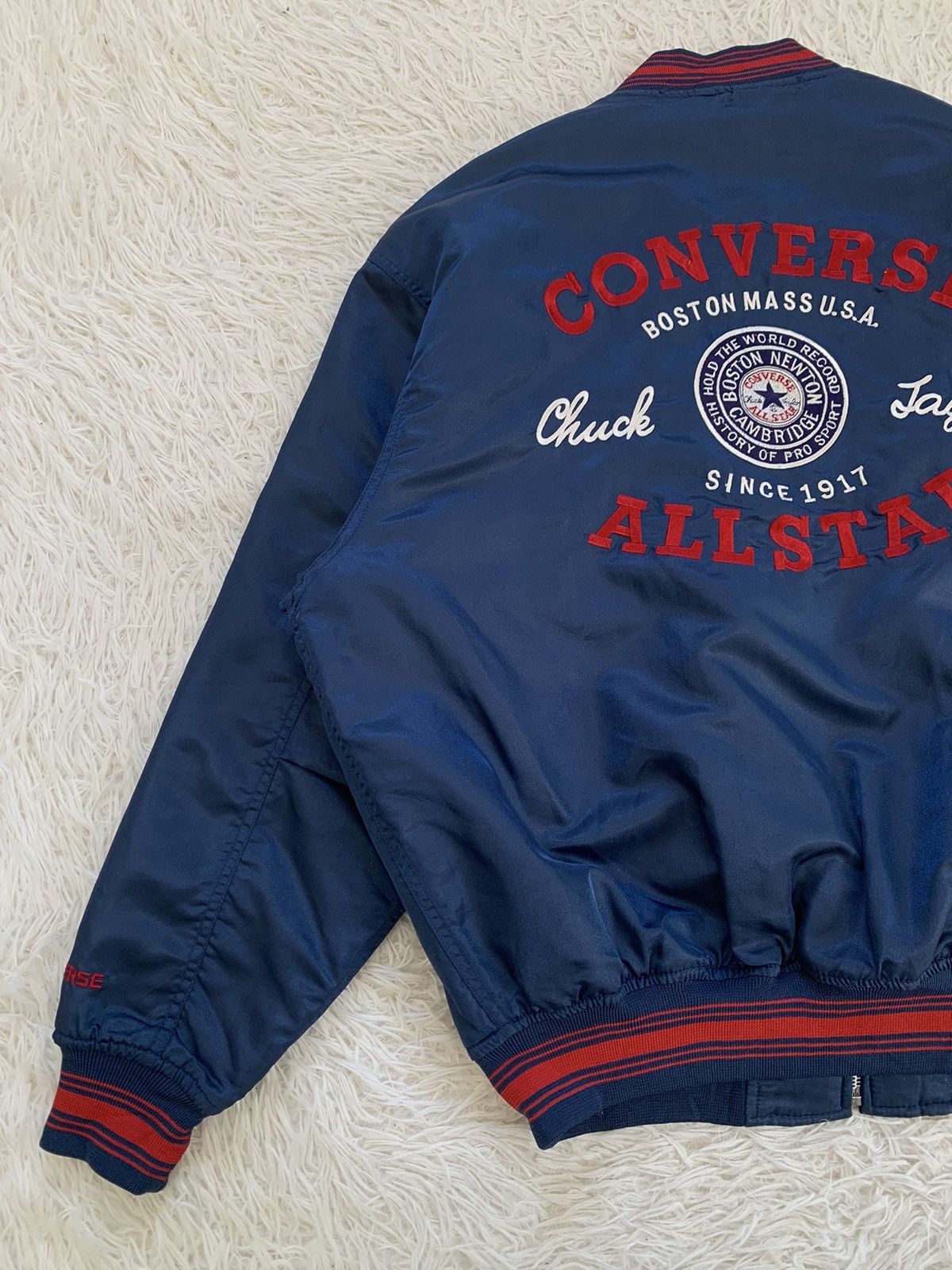 Converse Vintage Big Logo Converse Bomber Jacket Size US XL / EU 56 / 4 - 7 Thumbnail