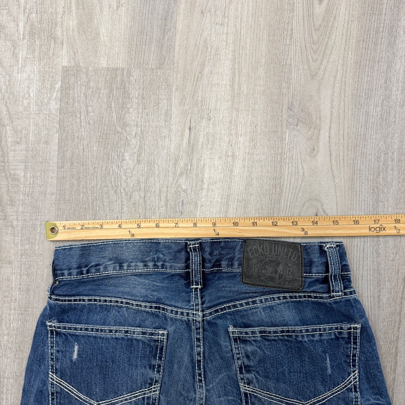Ecko Unltd. Vintage Ecko Unltd Jean Shorts Men's 30 Blue 14" Inseam y2k Size US 30 / EU 46 - 6 Thumbnail