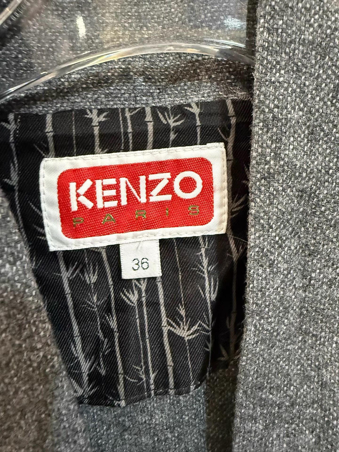 Kenzo KENZO Genuine Grey Wool Cape Coat K31 Size XS / US 0-2 / IT 36-38 - 3 Thumbnail