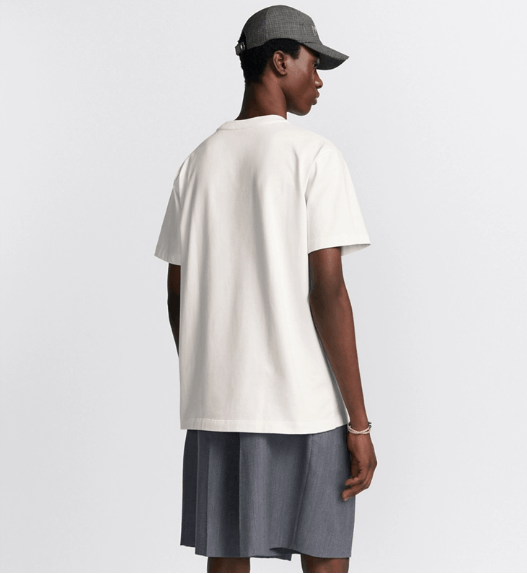 Dior o1w1db10525 493J69 Relaxed-Fit T-Shirt in White Size US L / EU 52-54 / 3 - 5 Thumbnail