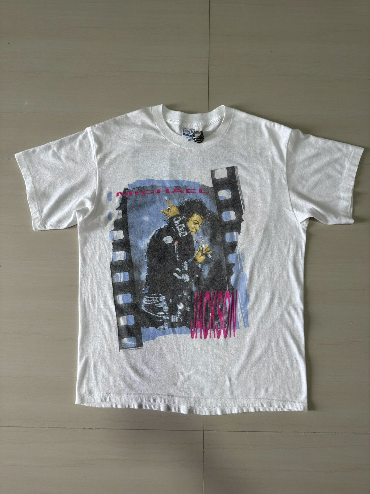 Band Tees 1988 Michael Jackson Bad Tour 88 80s VTG Spring Ford Shirt Size US XL / EU 56 / 4 - 3 Thumbnail