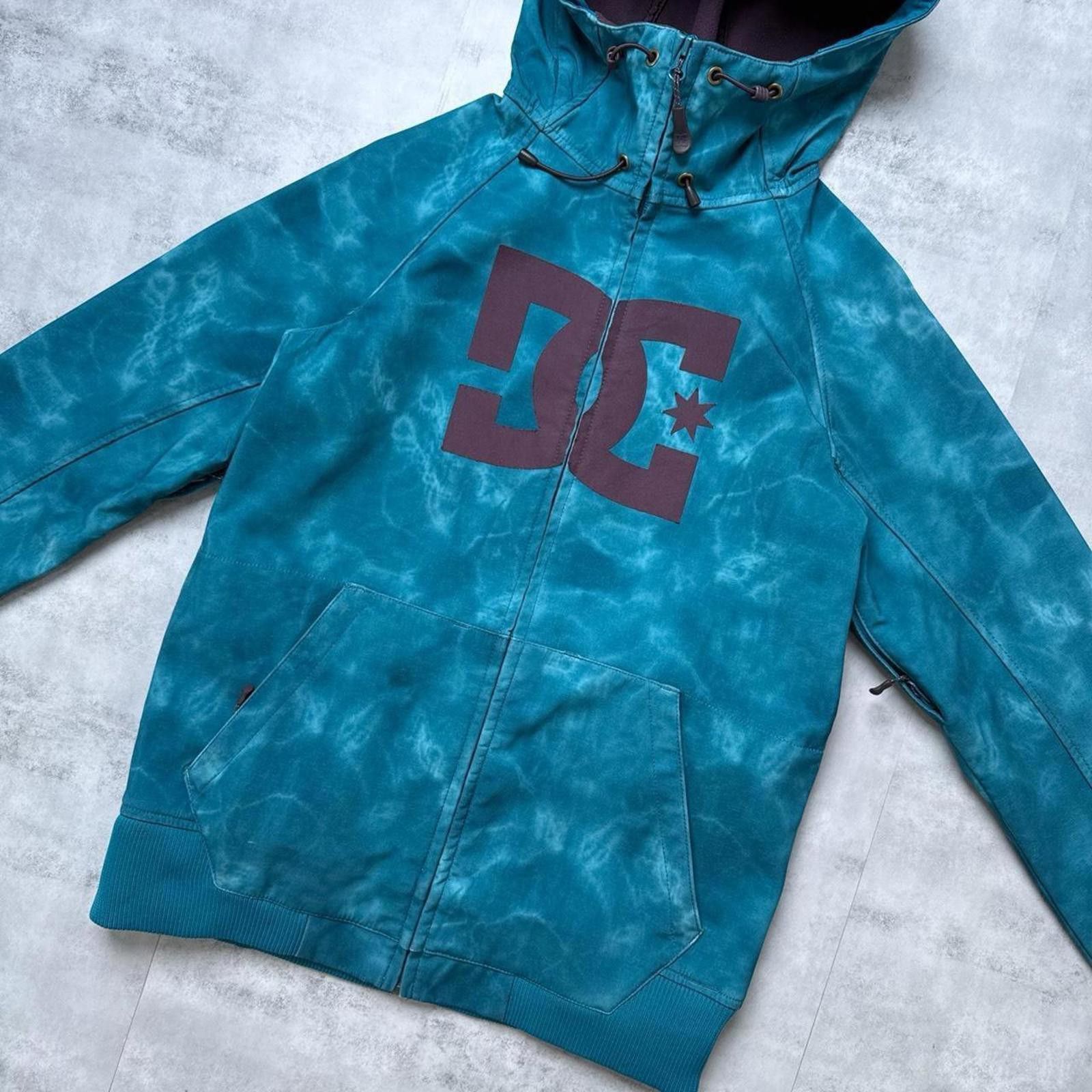 Other Y2K DC Shoes Snow Hoodie/Jacket Teal Tie-Dye Size S / US 4 / IT 40 - 2 Thumbnail