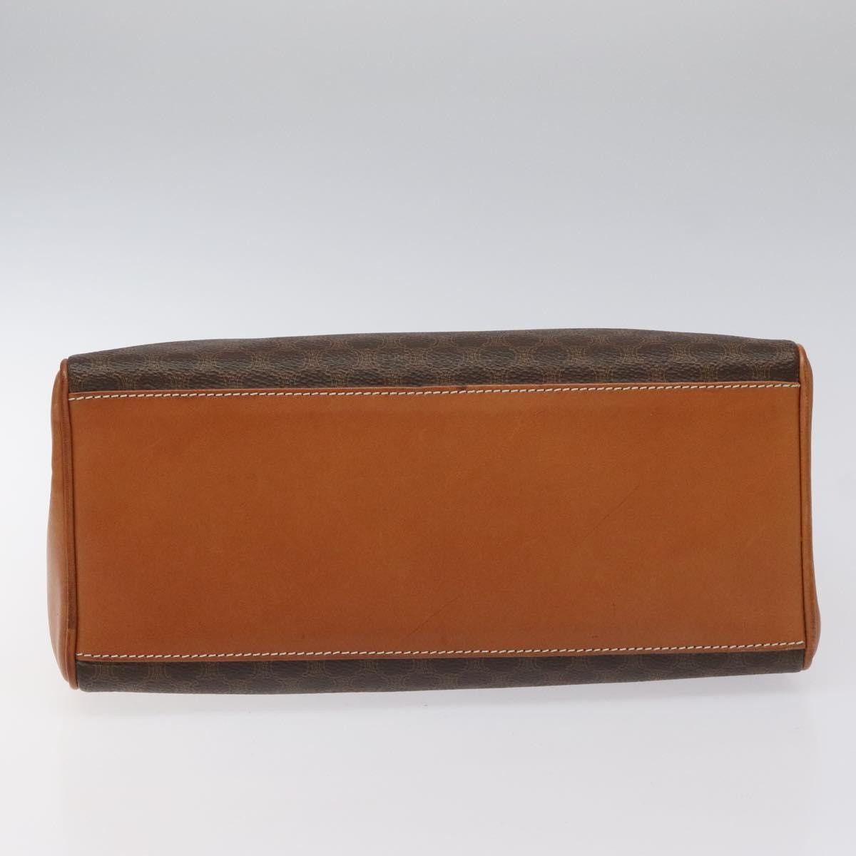 Celine CELINE Macadam Canvas Hand Bag Pvc Brown Gold Size ONE SIZE - 9 Thumbnail