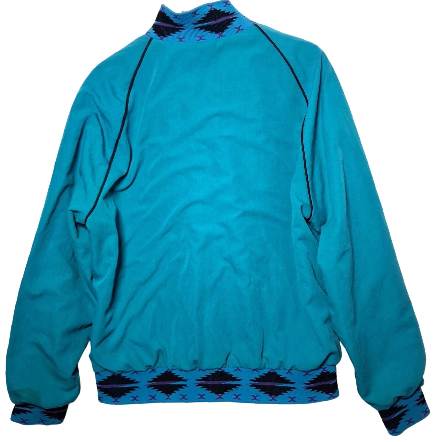 Vintage VINTAGE Cal Craft Bomber Jacket Men XL Blue Southwestern Western Rodeo Aztec Size US XL / EU 56 / 4 - 2 Thumbnail