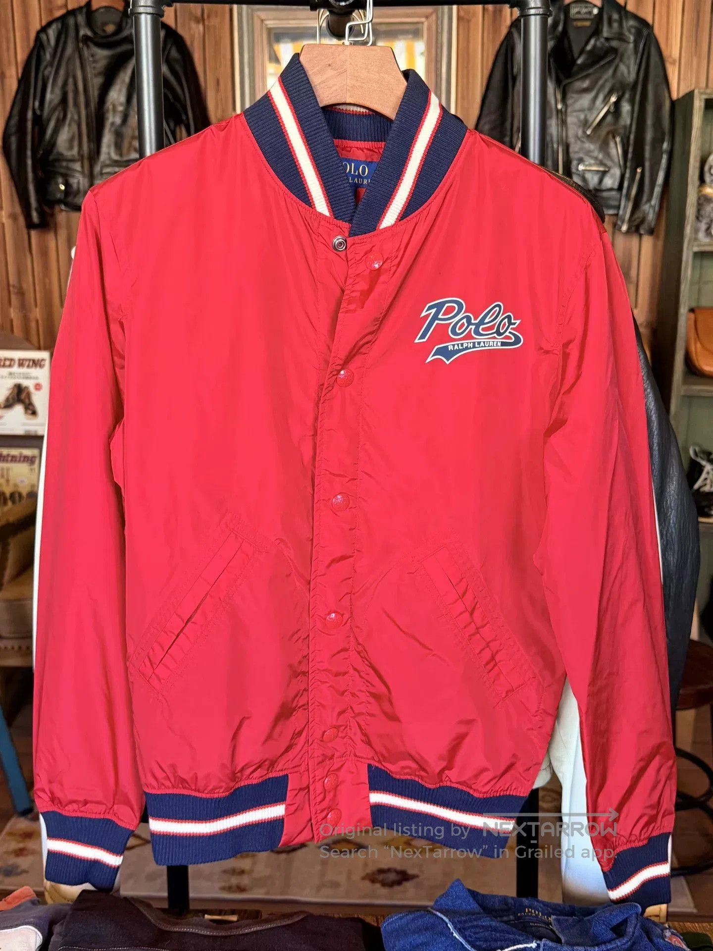 Polo Ralph Lauren Polo Ralph Lauren Red Baseball Jacket XS. Size US XS / EU 42 / 0 - 1 Thumbnail