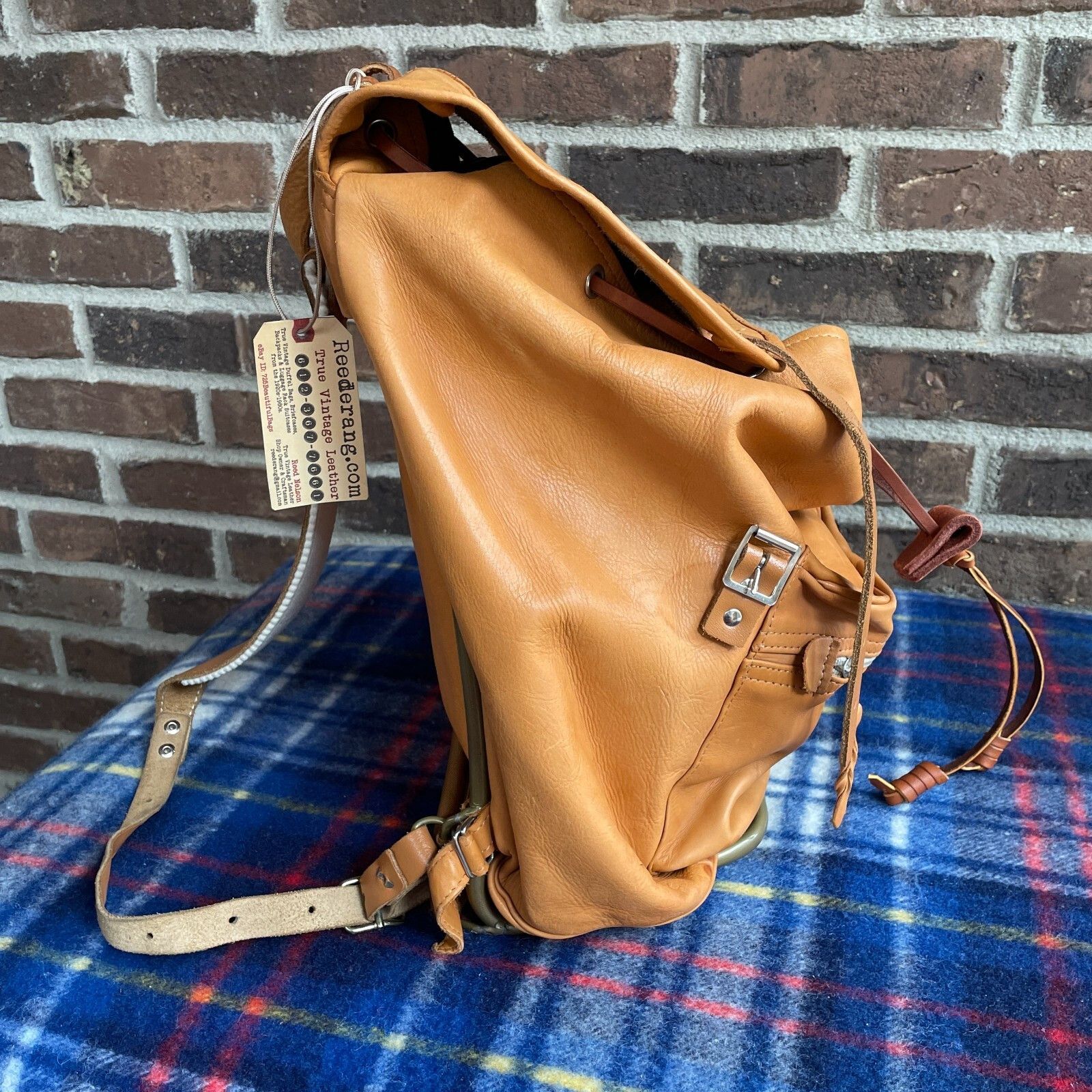 Other RARE 1970s REINDEER HIDE LEATHER BACKPACK RUCKSACK R$1398 Size ONE SIZE - 16 Thumbnail