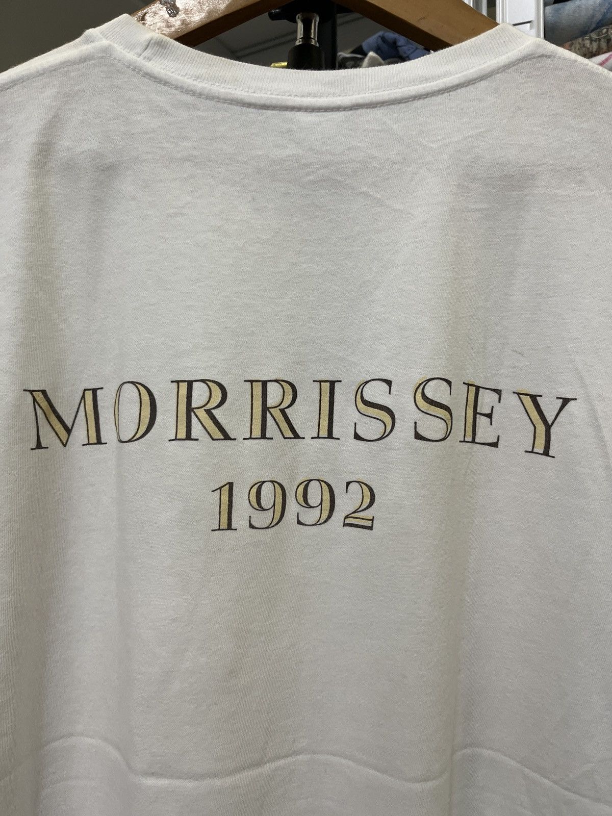 Band Tees × Vintage Vintage Morrissey autobiography Kill Uncle Tour T-Shirt 1991 Size US L / EU 52-54 / 3 - 9 Thumbnail