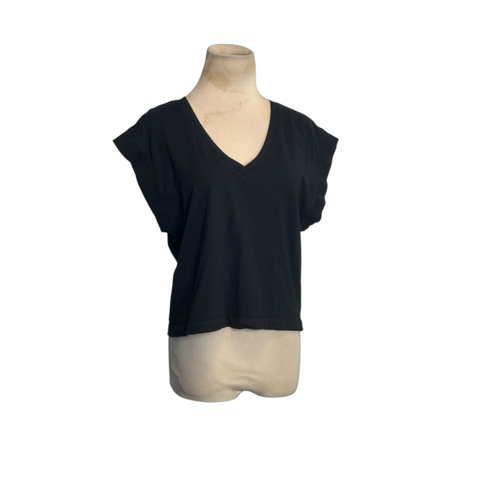 Zara Zara black short sleeves V neck top size XS Size XS / US 0-2 / IT 36-38 - 8 Thumbnail