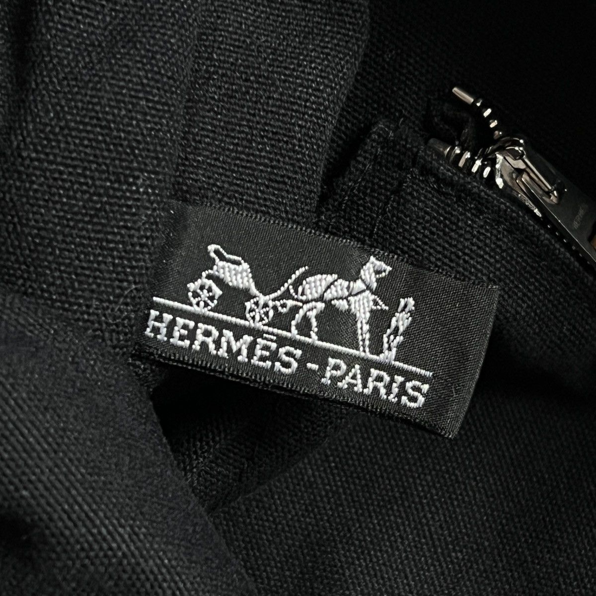 Hermes HERMES Fourre Tout PM Hand Bag Canvas Black Gray Silver Size ONE SIZE - 11 Thumbnail