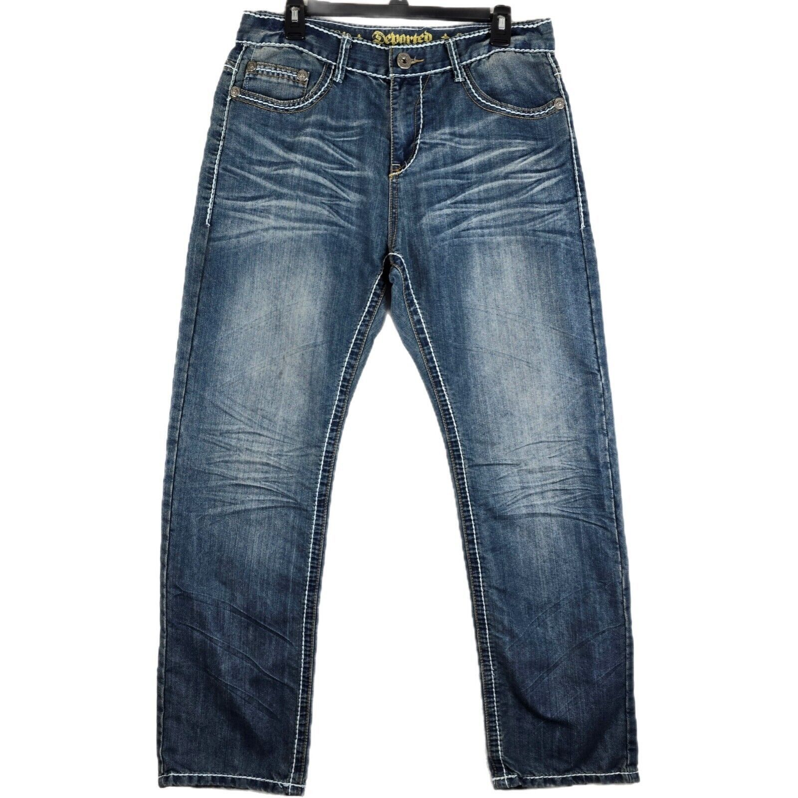 Other Departed Jeans Mens 34X32 Blue Denim Classic McFadden Ave Size US 34 / EU 50 - 1 Thumbnail