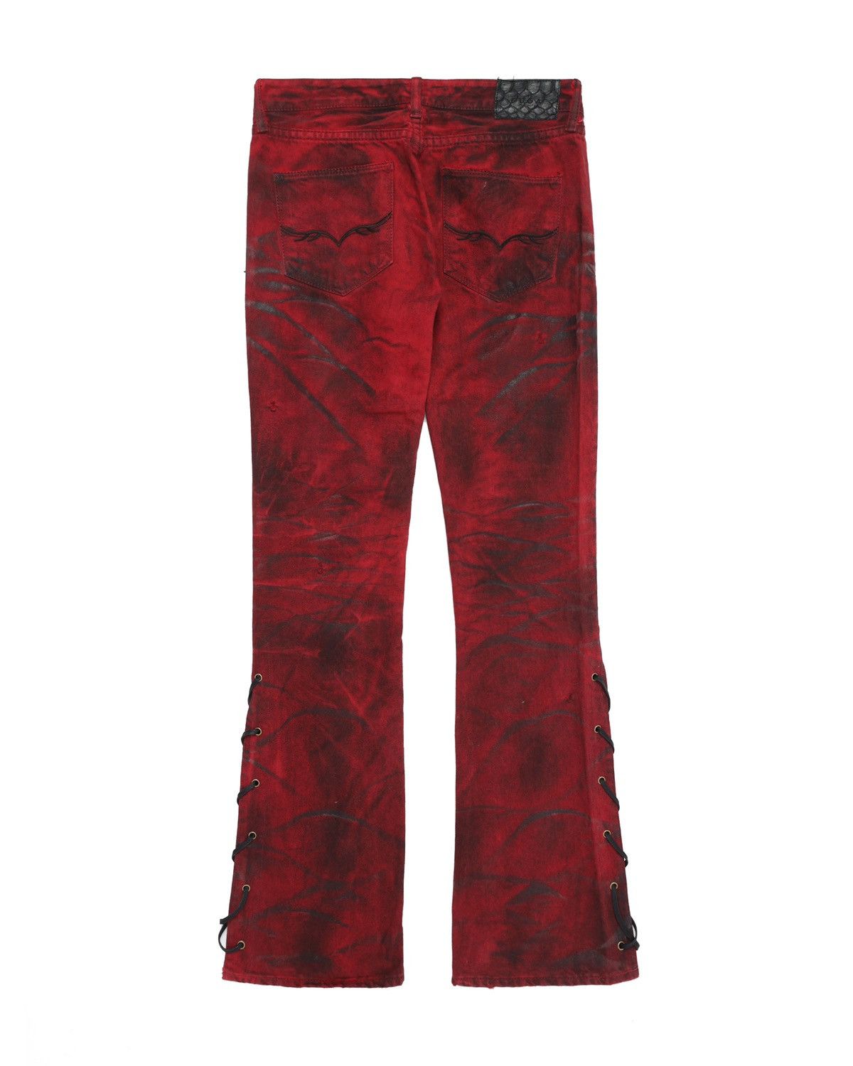 14th Addiction FUGA waxed clawmark flare jeans Size US 28 / EU 44 - 2 Thumbnail