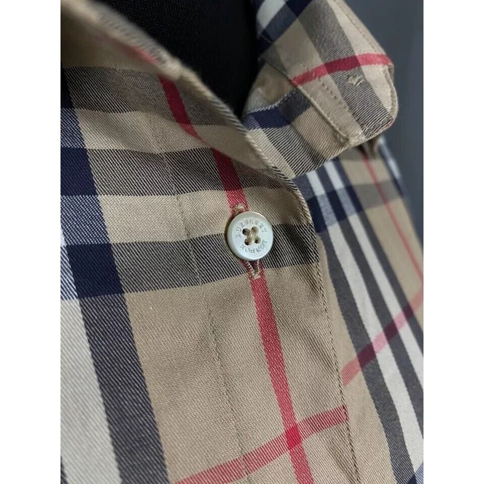 Burberry Burberry Nova Check Women's Beige Shortsleeve Shirt Size S Size S / US 4 / IT 40 - 7 Thumbnail