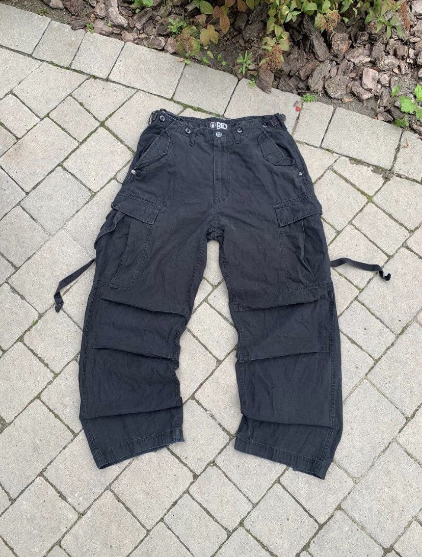 Vintage 90's Multipocket Avantgarde Cargo Parachute Pants