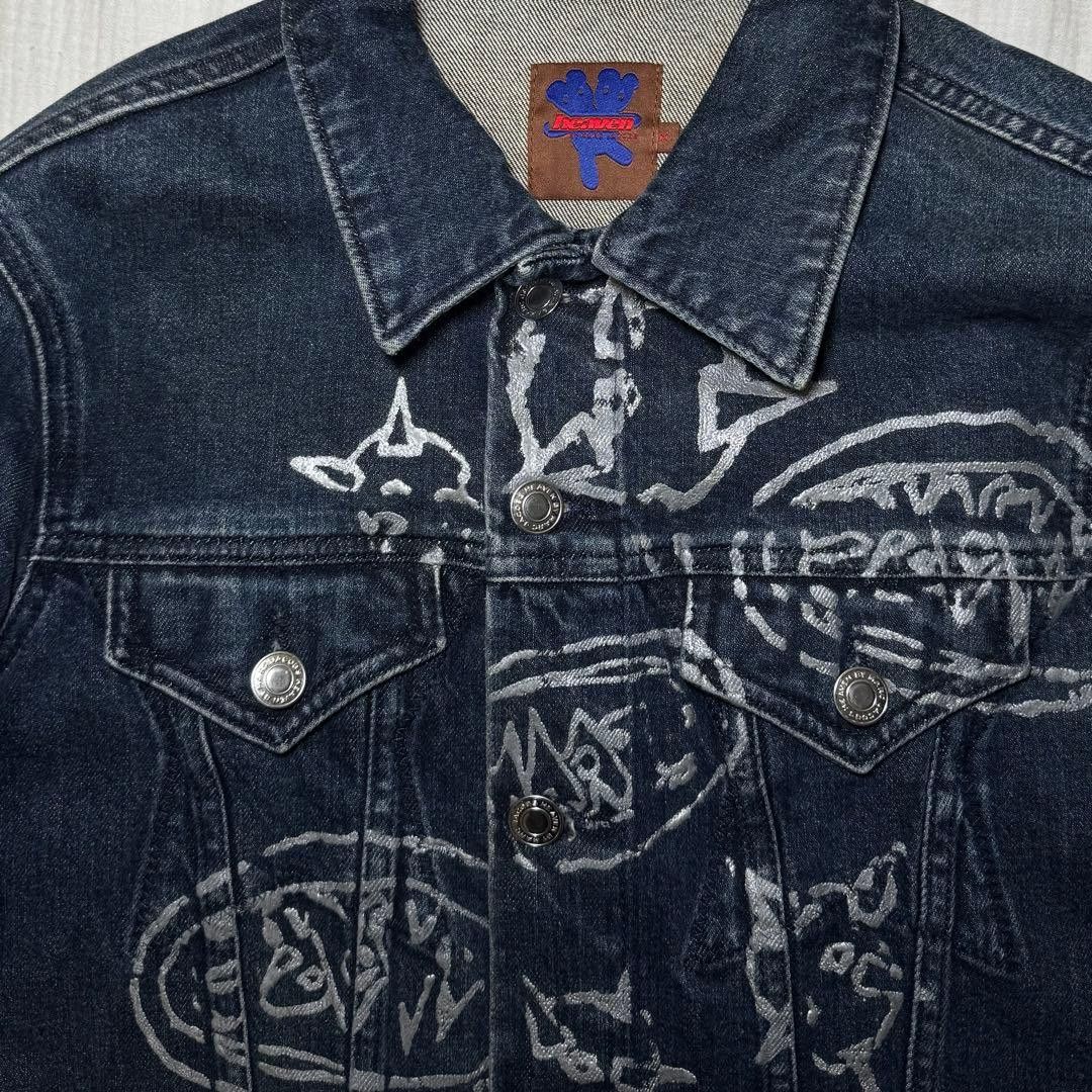 Heaven by Marc Jacobs Heaven by Marc Jacobs Painted Silver Denim Jacket M Size US M / EU 48-50 / 2 - 4 Thumbnail