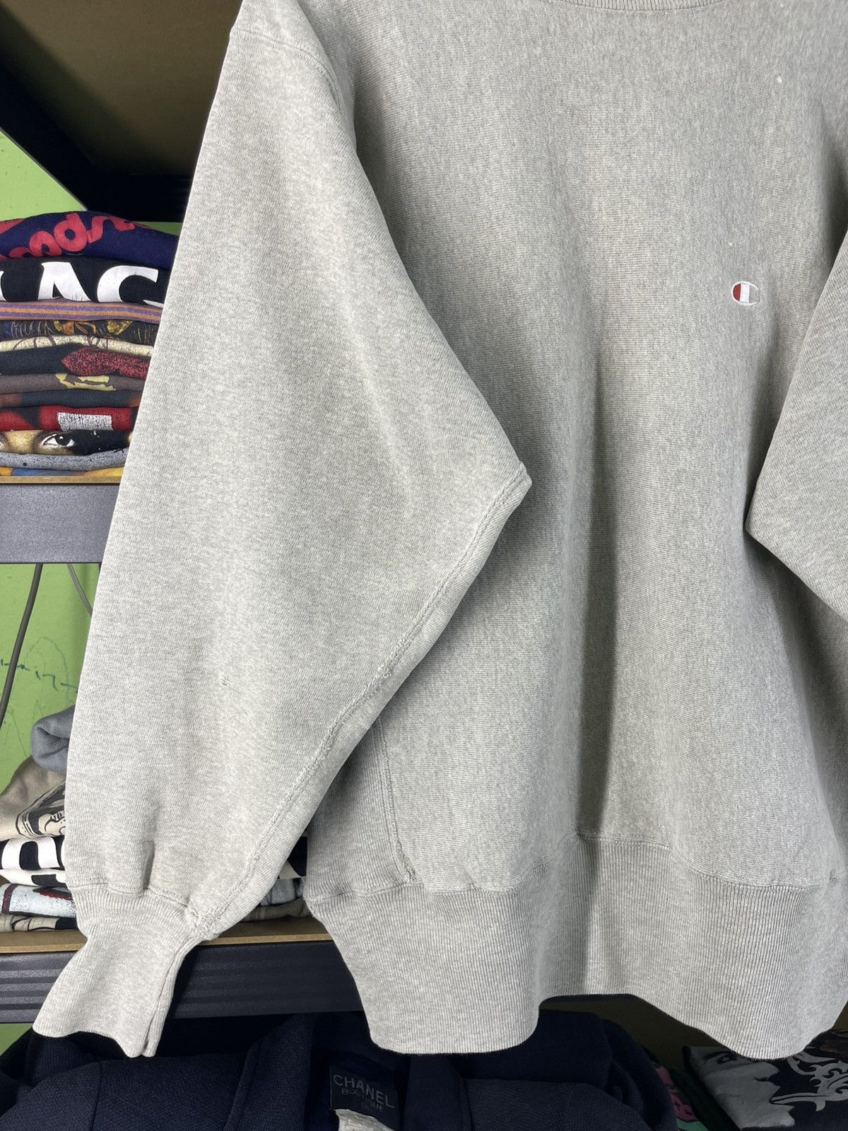 Champion Vintage Champion Reverse Weave Small Logo Grey Sweatshirt Size US M / EU 48-50 / 2 - 3 Thumbnail