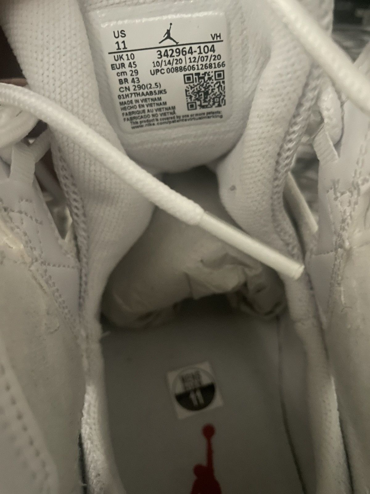 image of Jordan Brand True Flights Shoes in White, Men's (Size 11)