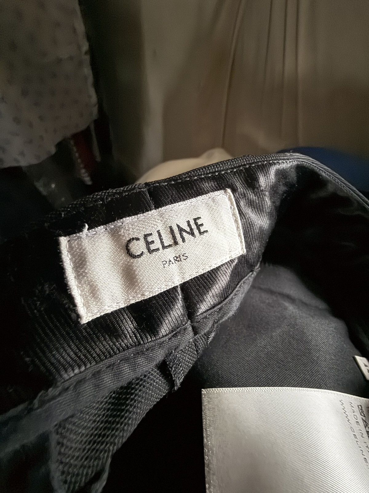 Celine Celine black trousers pants Hedi Slimane sz 44 28” 29” Size 38R - 16 Thumbnail