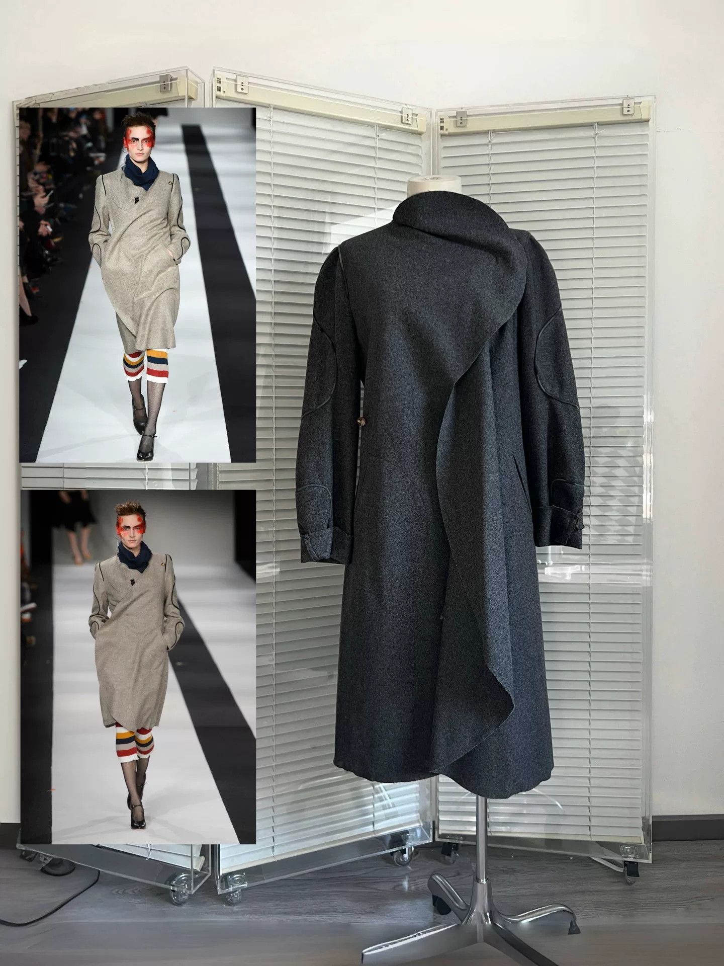 Vivienne Westwood Vivienne Westwood 2015 FW Gray Wool Coat Size S / US 4 / IT 40 - 1 Thumbnail