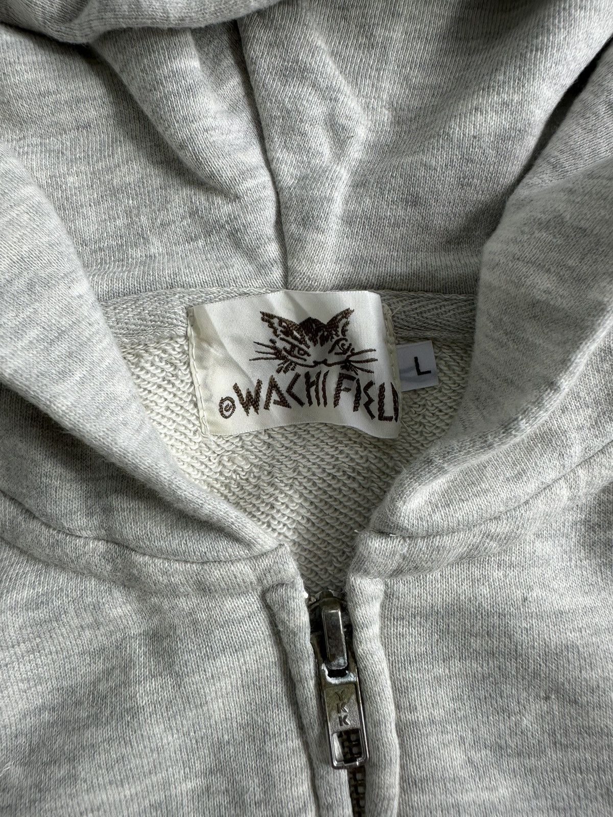 Hysteric Glamour WACHIFIELD CAT GREY COLOUR ZIP HOODIE Size US M / EU 48-50 / 2 - 8 Thumbnail