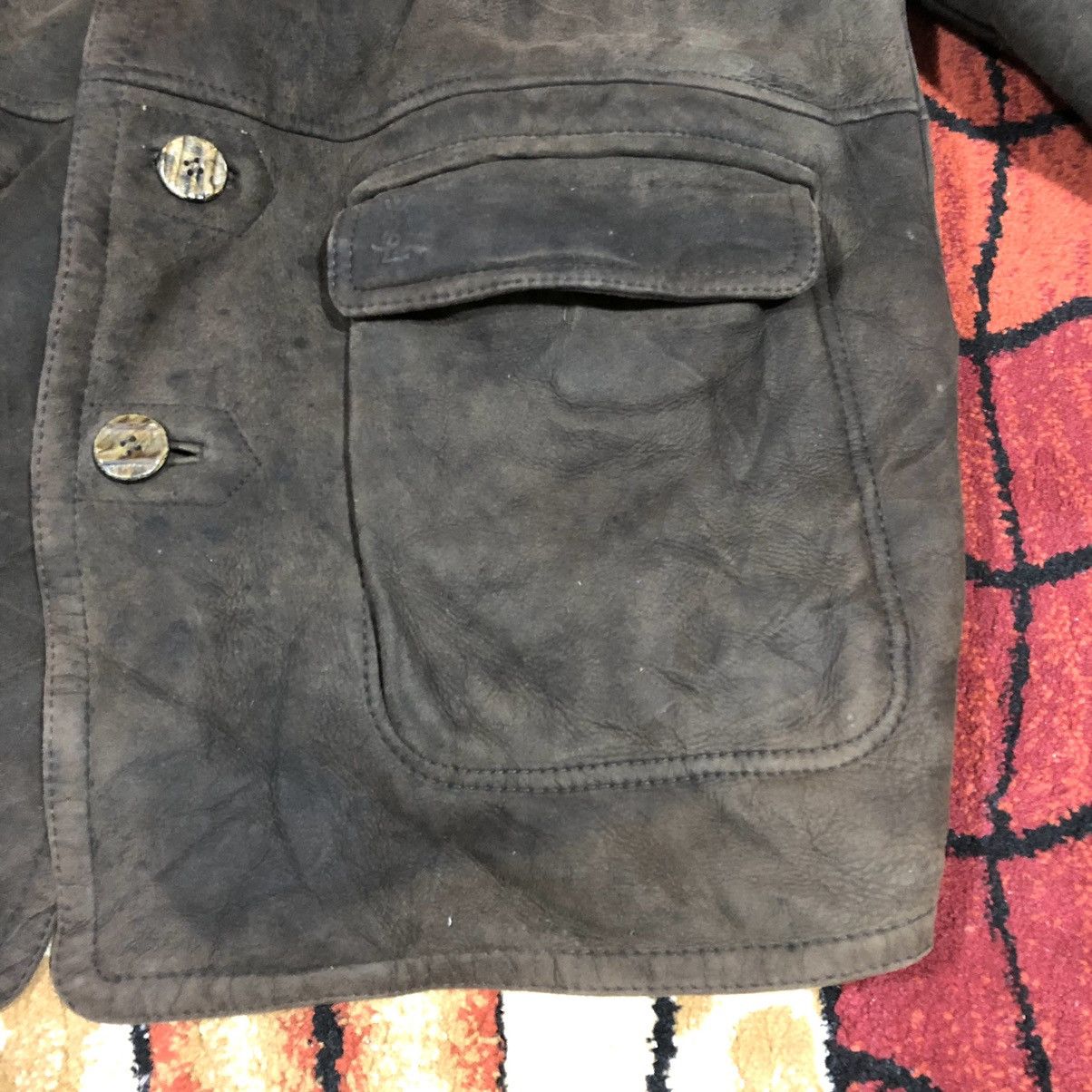 Vintage Vintage Yves Saint Laurent Pour Homme Leather Jacket Size US L / EU 52-54 / 3 - 8 Thumbnail