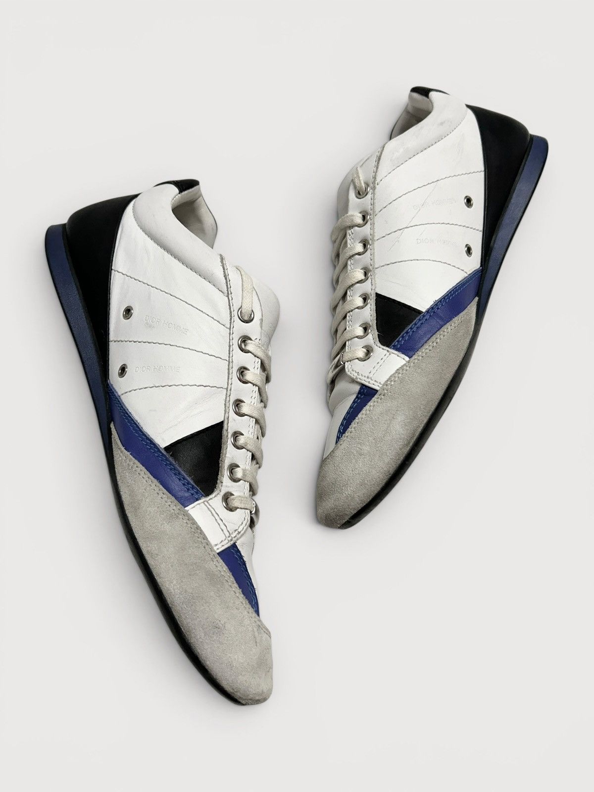 Dior 2009 B83 Panelled Leather & Suede Sneaker Size US 9.5 / EU 42-43 - 4 Thumbnail