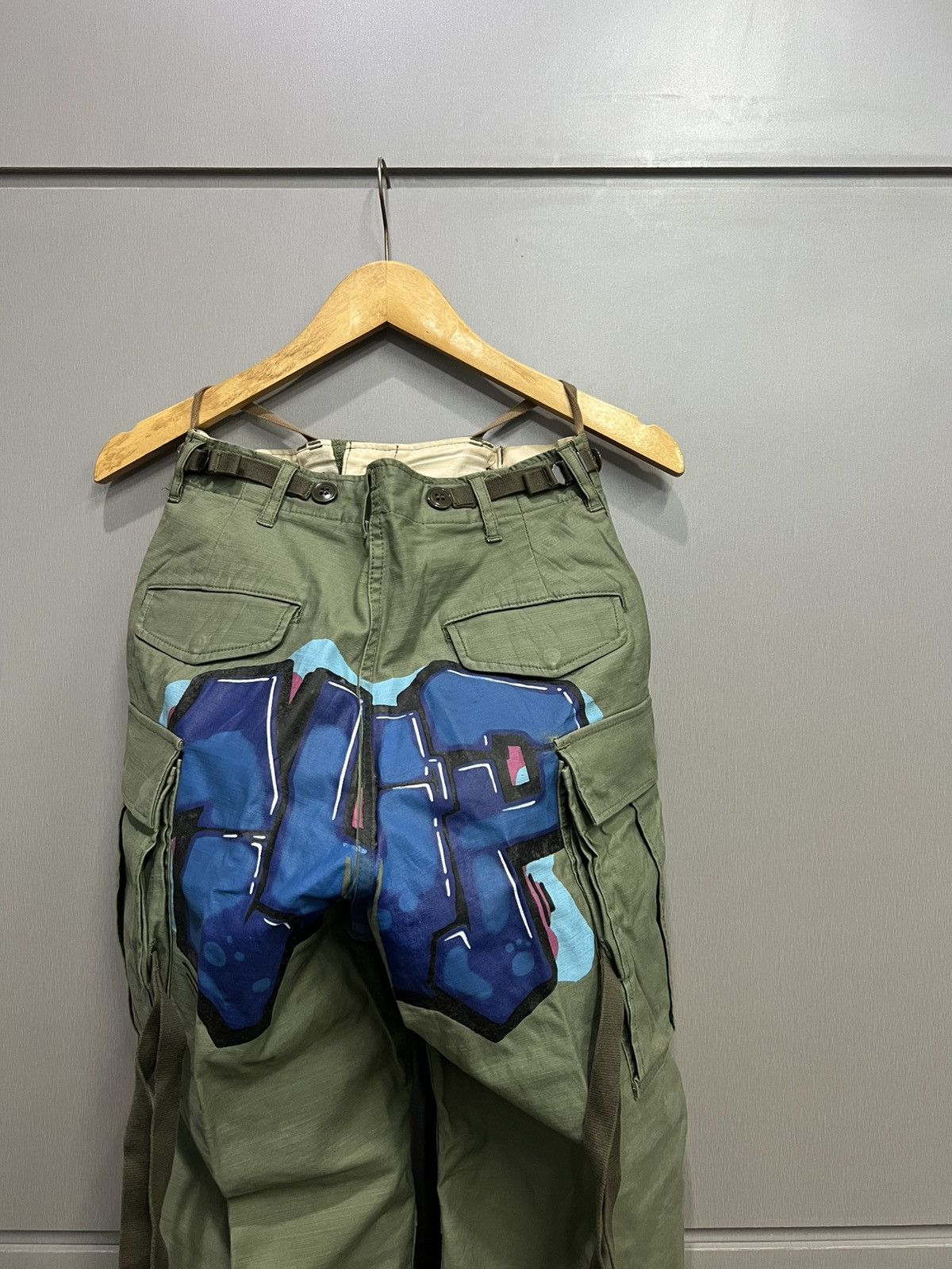 Junya Watanabe SS17 Junya Watanabe Comme Des Garcons Studded Cargo Pants Size US 28 / EU 44 - 4 Thumbnail