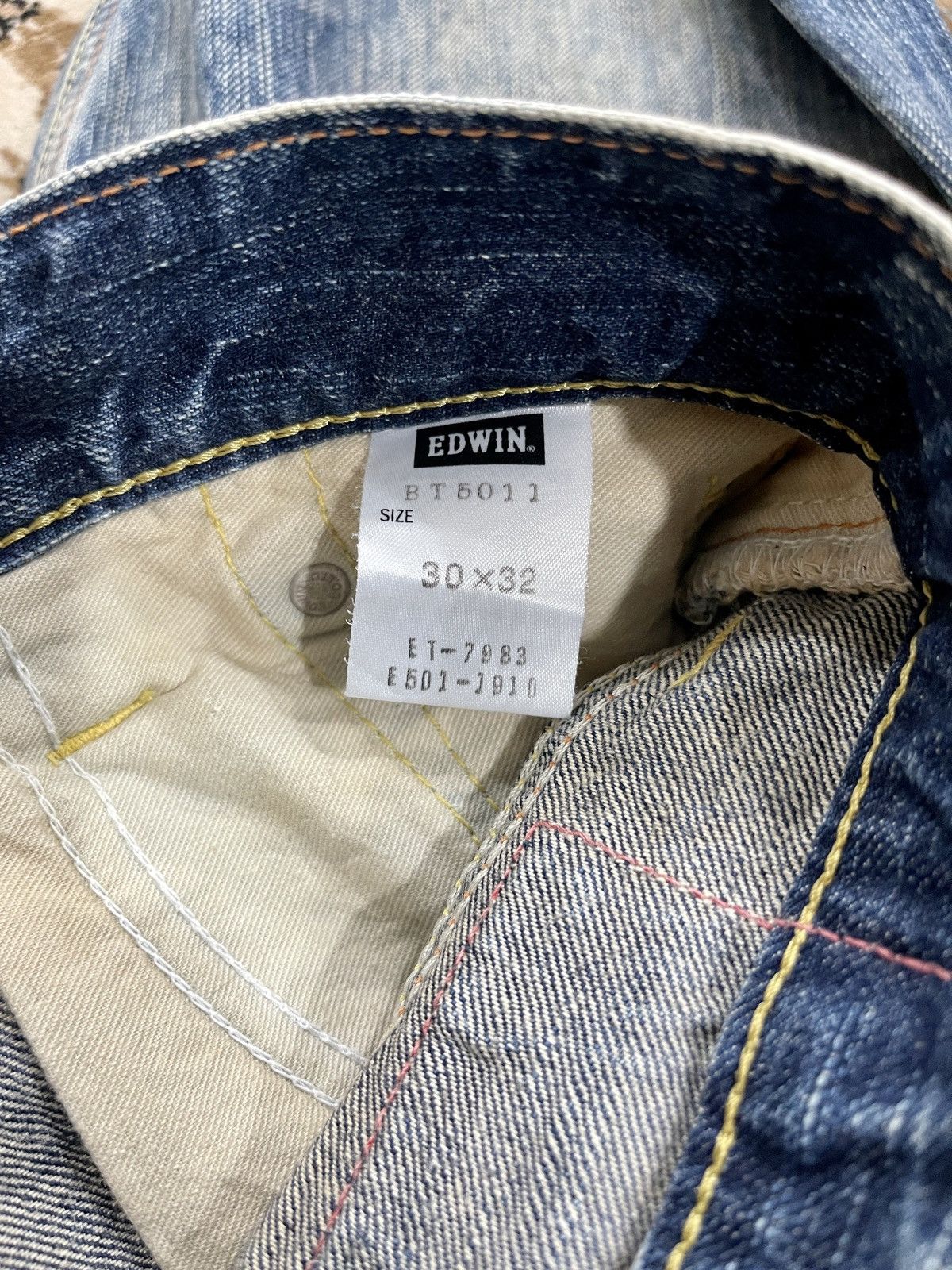 Edwin × Vintage VINTAGE EDWIN 503 MI JAPAN LIMITED DESIGN SIZE 30X30 Size US 30 / EU 46 - 17 Thumbnail