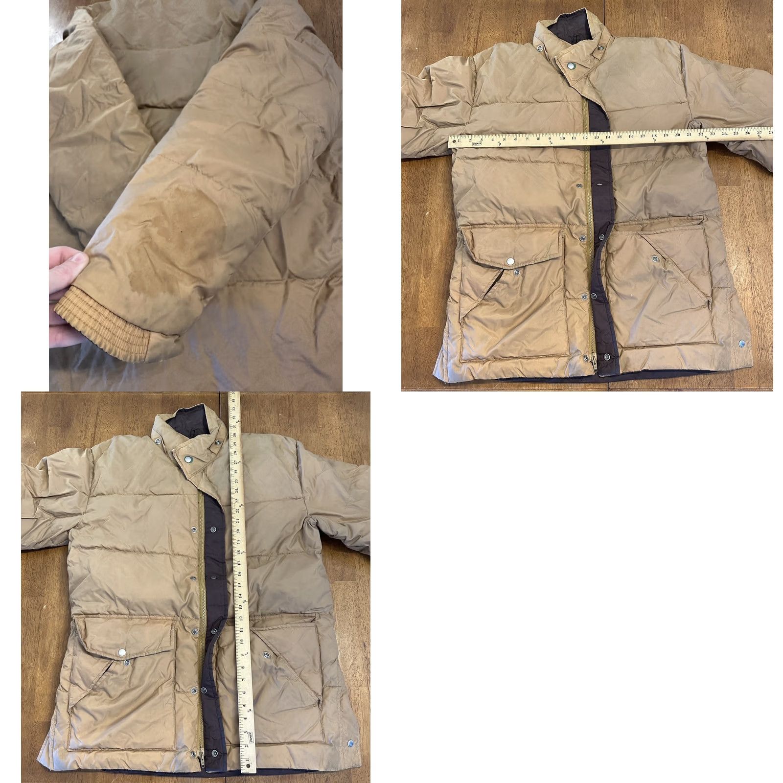 Vintage VINTAGE Down Parka Jacket Regular L Beige 90s Outdoor Hunting Browning Fur Trim Zip Puffer Mens Size US L / EU 52-54 / 3 - 8 Thumbnail