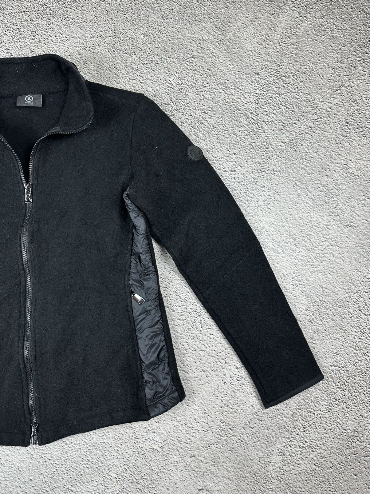 Bogner Vintage Bogner Wool Jacket Nylon Patch Full Zip Coat Size M / US 6-8 / IT 42-44 - 5 Thumbnail