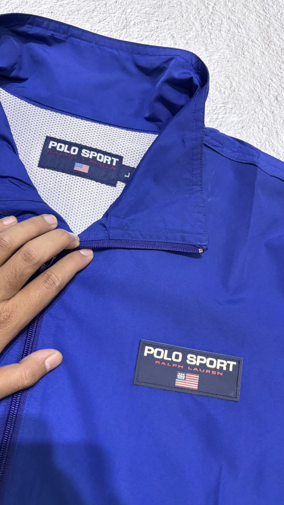 Polo Ralph Lauren Vintage polo sport ralph lauren jacket blue logo Size US L / EU 52-54 / 3 - 3 Thumbnail