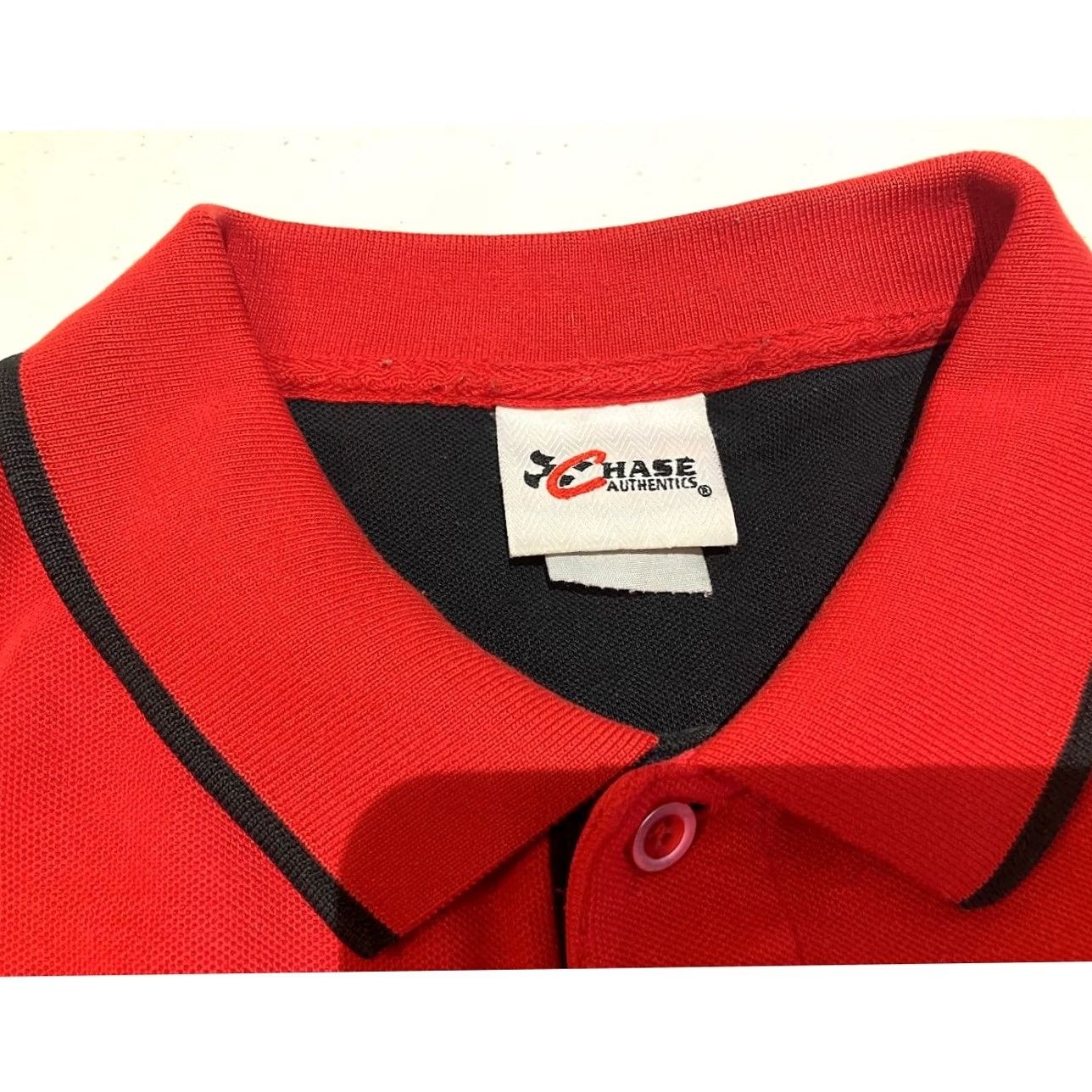Chase Authentics VINTAGE NASCAR Dale Earnhardt Jr #8 Red Embroidered Polo Shirt Short Sleeve XXL Polo Mens Nascar Embroidered Logo 2XL Size US XXL / EU 58 / 5 - 3 Thumbnail