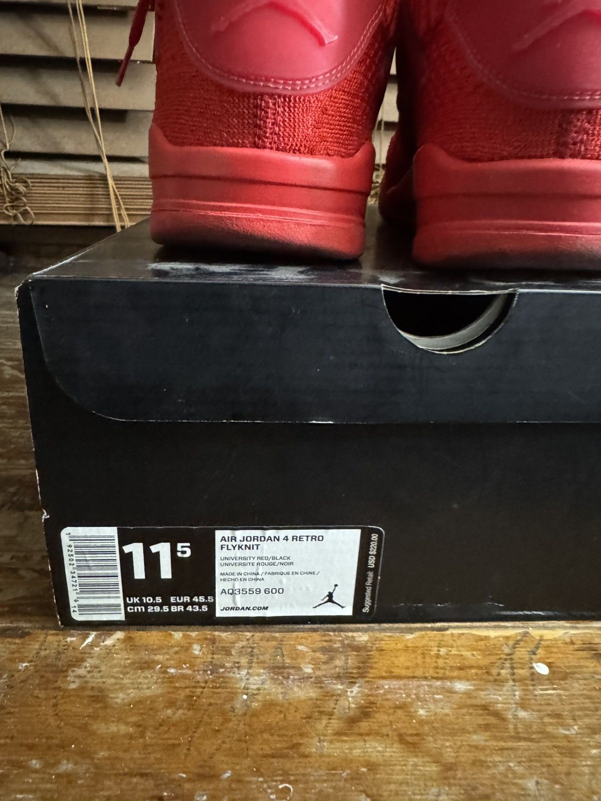 Jordan Brand Jordan 4 Retro Flynit Size US 11.5 / EU 44-45 - 10 Thumbnail