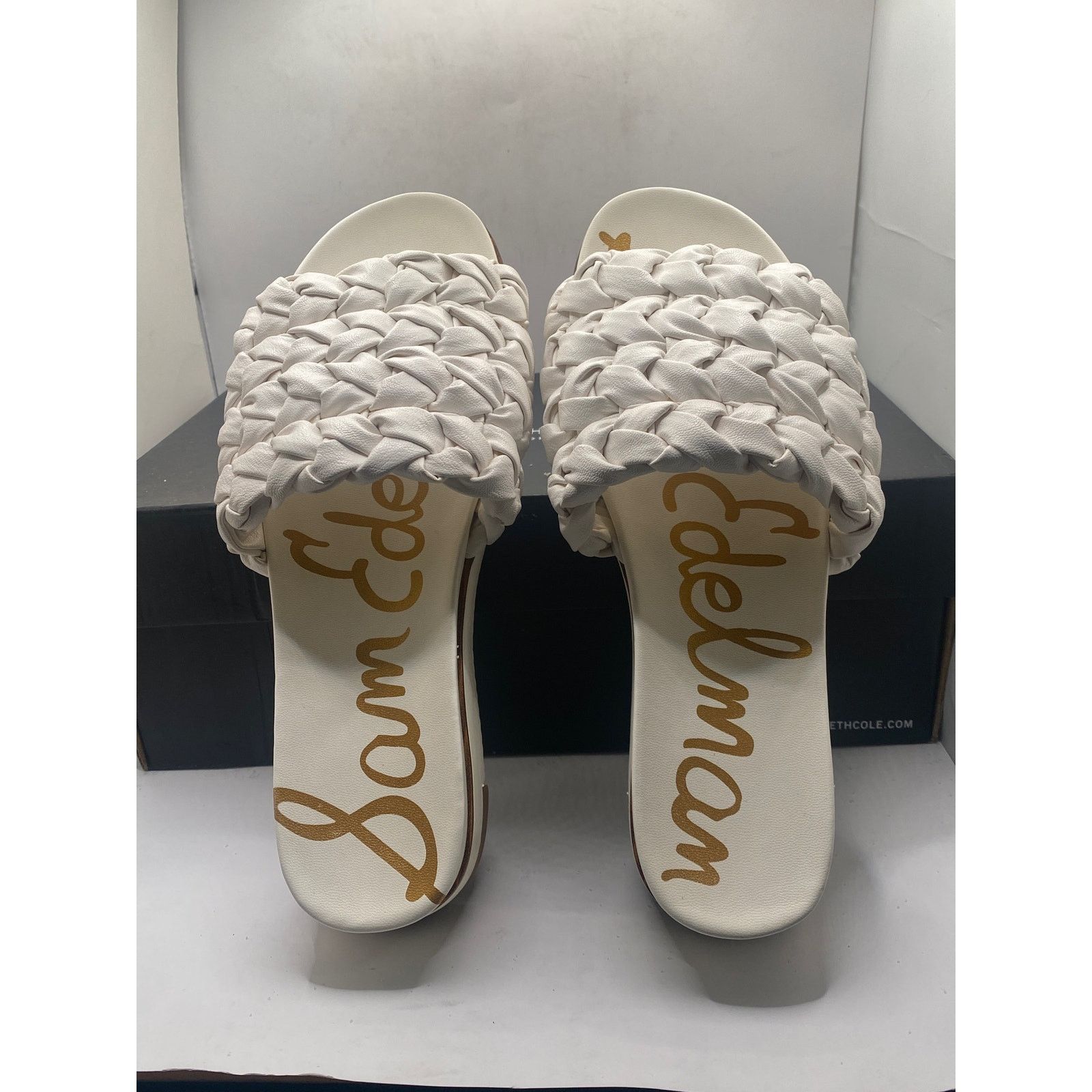 Sam Edelman Sam Edelman Ainslie White Braided Flat Slide Sandal 9.5 Size US 9.5 / IT 39.5 - 4 Thumbnail