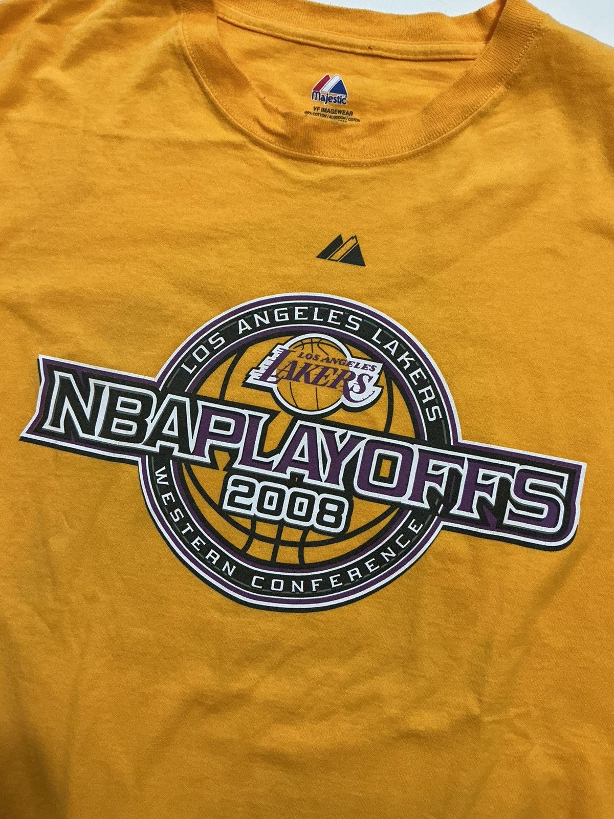 Majestic Los Angeles Lakers NBA Playoffs Kobe Bryant Graphic T-Shirt Size US XXL / EU 58 / 5 - 4 Thumbnail