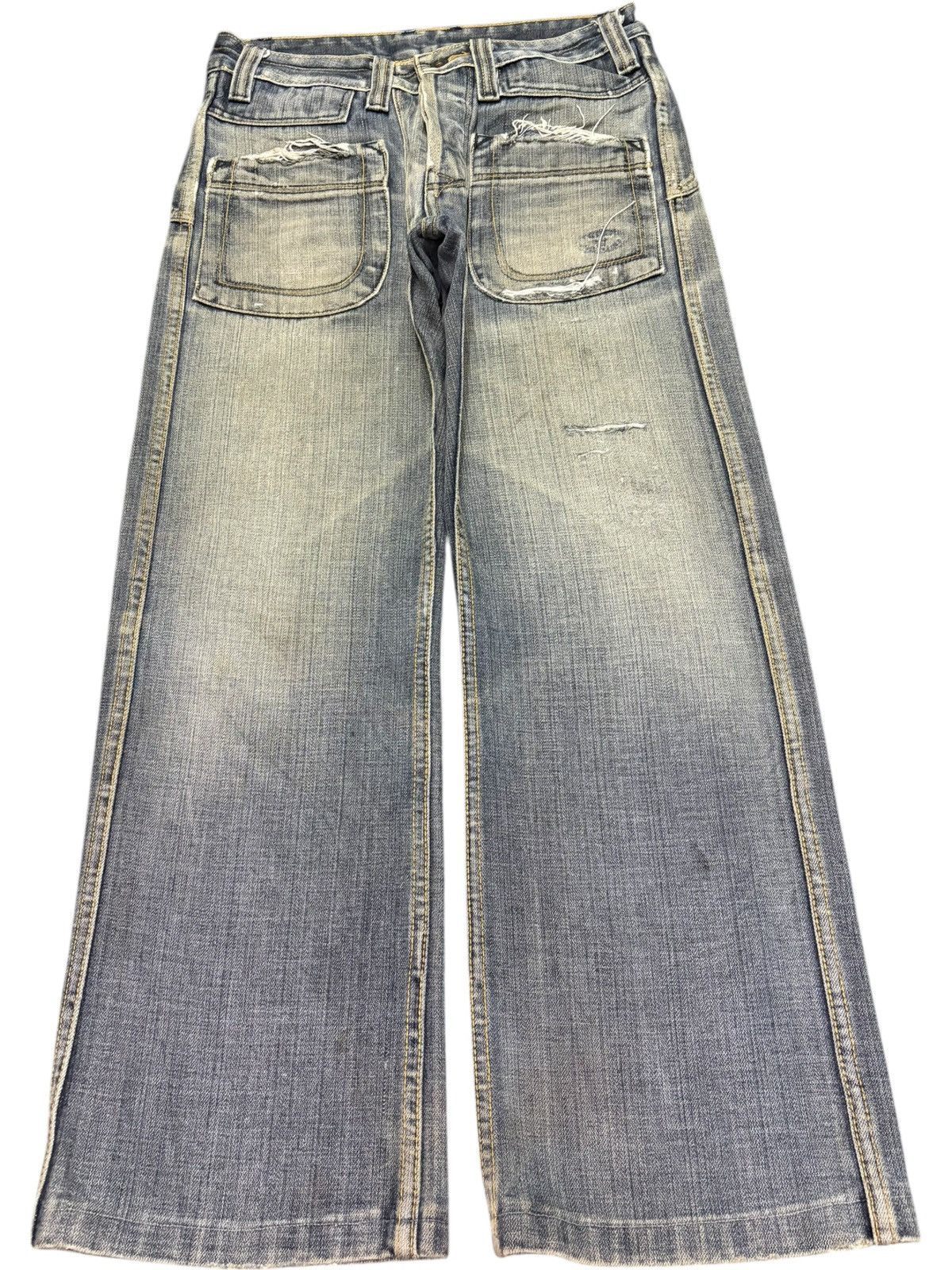 Diesel Vintage Italy Diesel Mud Wash Distress Baggy Jeans Size US 30 / EU 46 - 1 Thumbnail