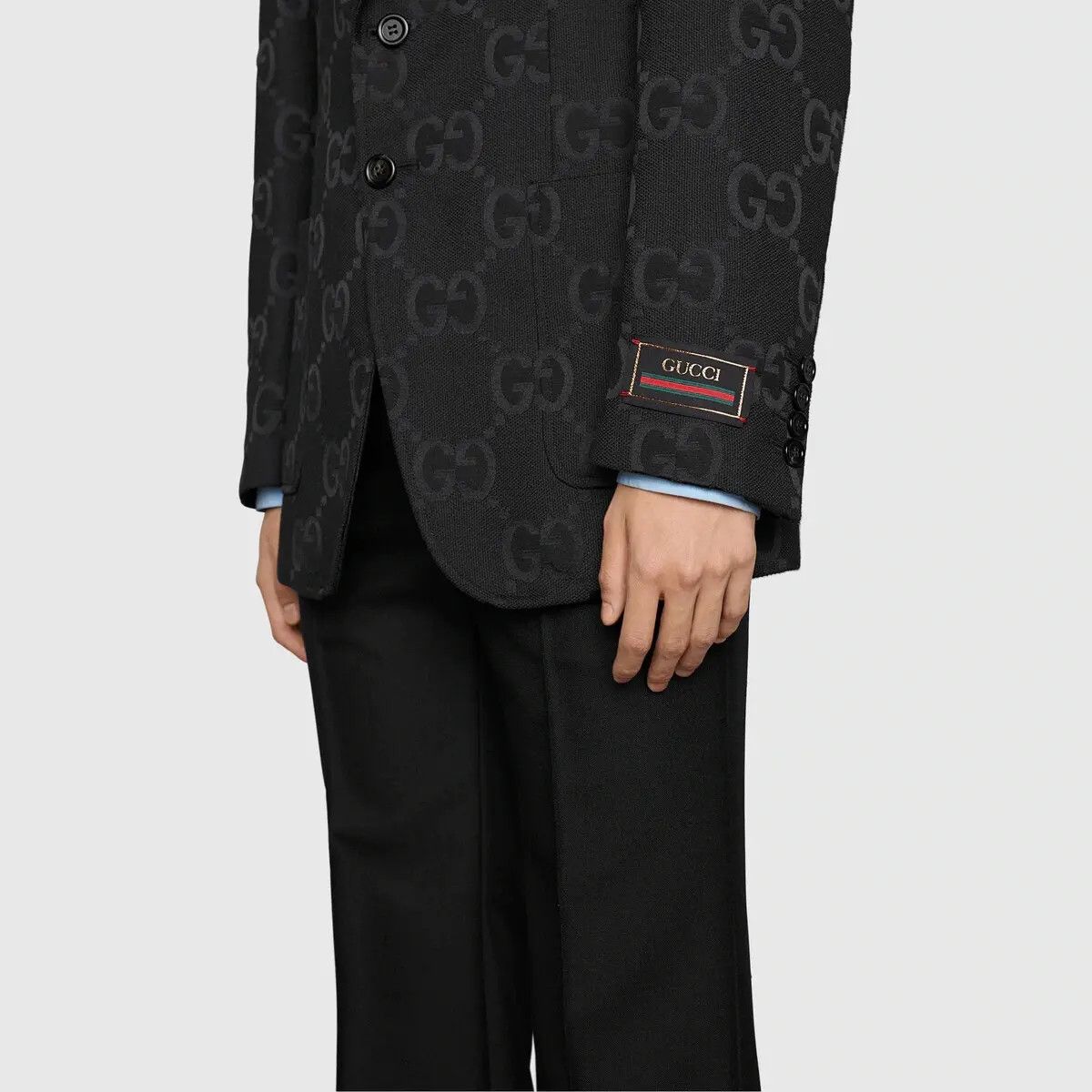 Gucci o1s1wg110725 Jumbo GG Canvas Jacket in Black Size US XXL / EU 58 / 5 - 6 Thumbnail