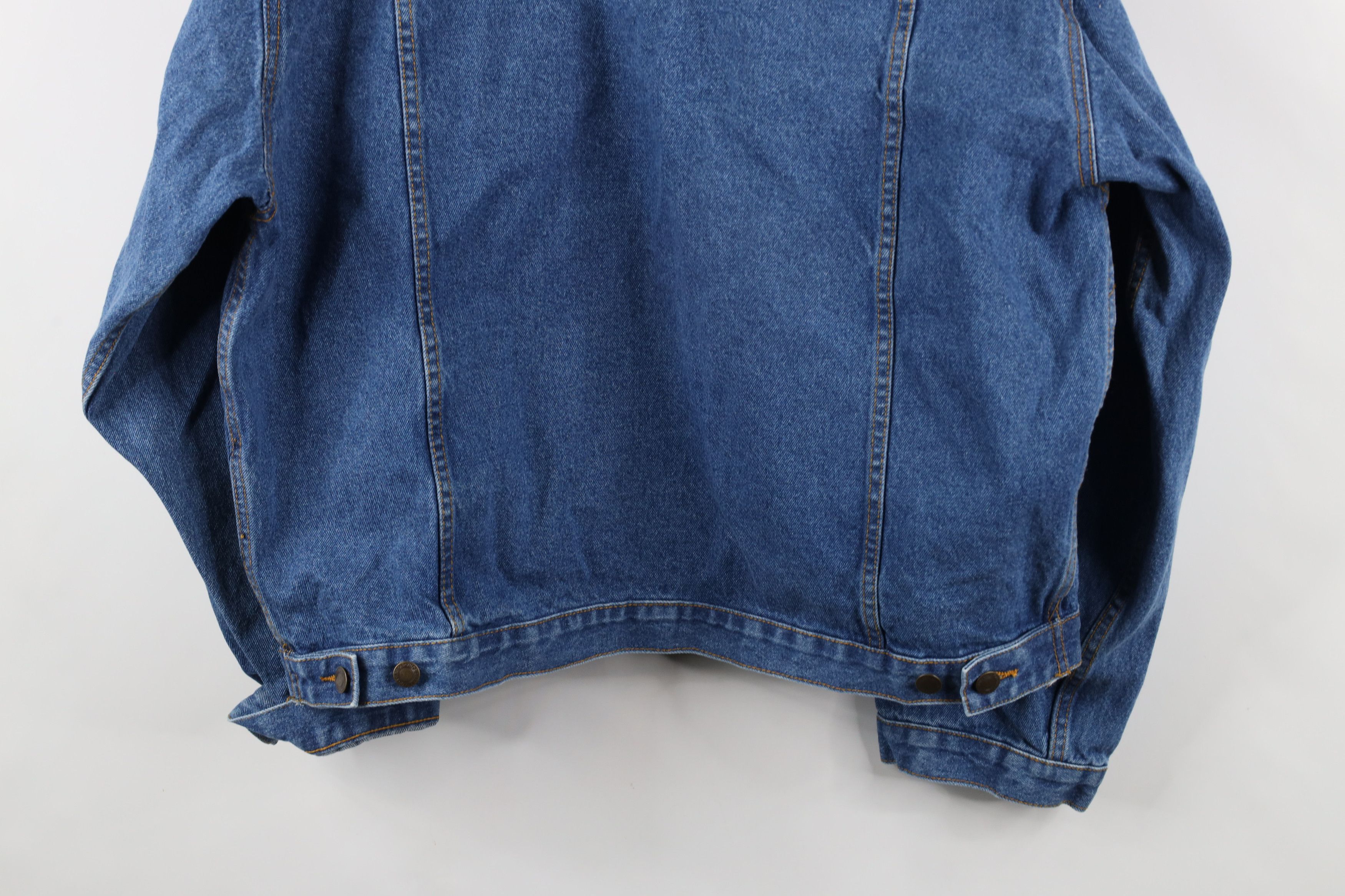 Vintage Vintage 90s Streetwear Denim Jean Trucker Jacket Blue Cotton Size US XL / EU 56 / 4 - 15 Thumbnail