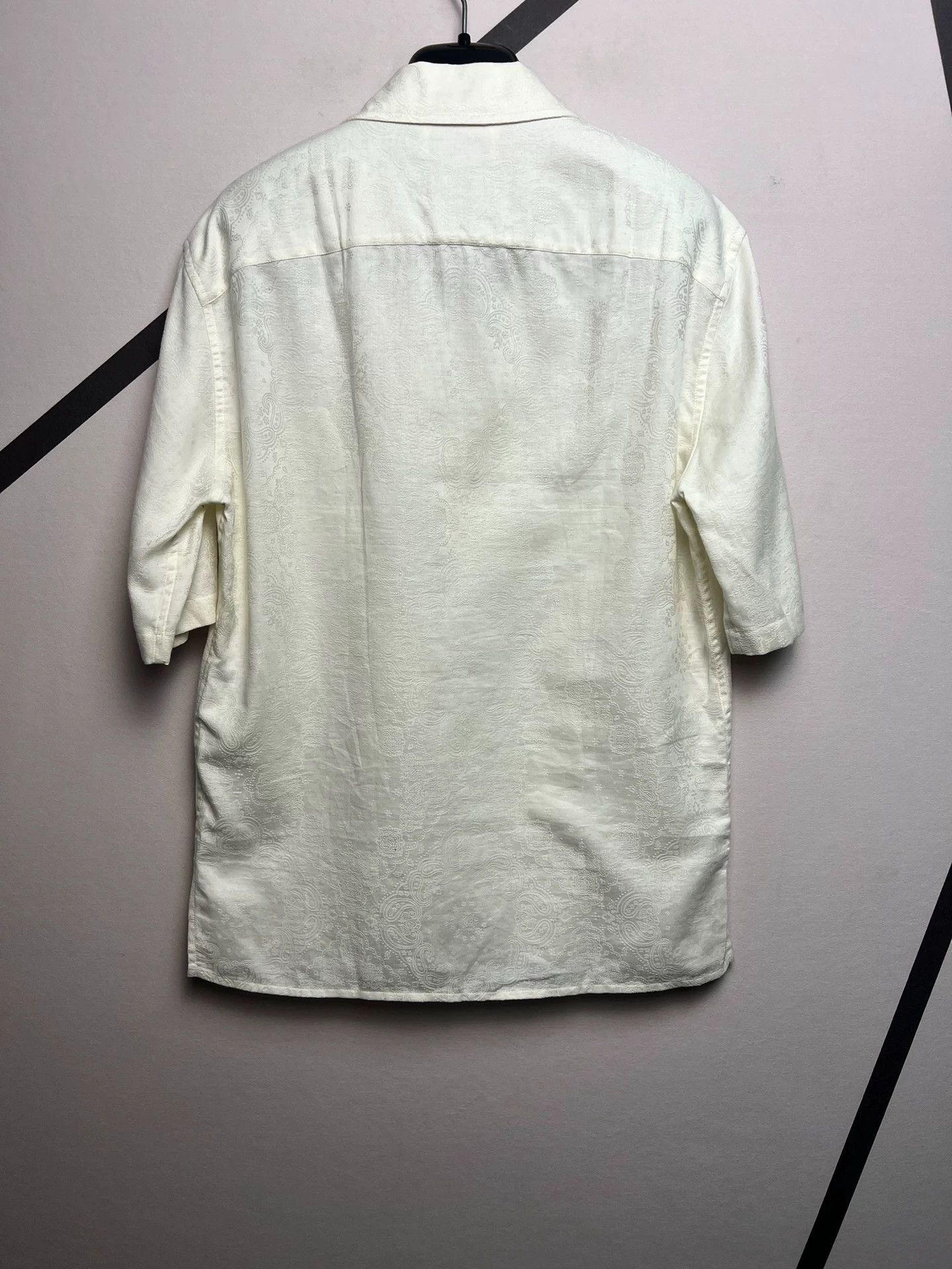 Saint Laurent Paris Saint Laurent SLP carved embroidery, short-sleeved shirt Size M / US 6-8 / IT 42-44 - 2 Thumbnail