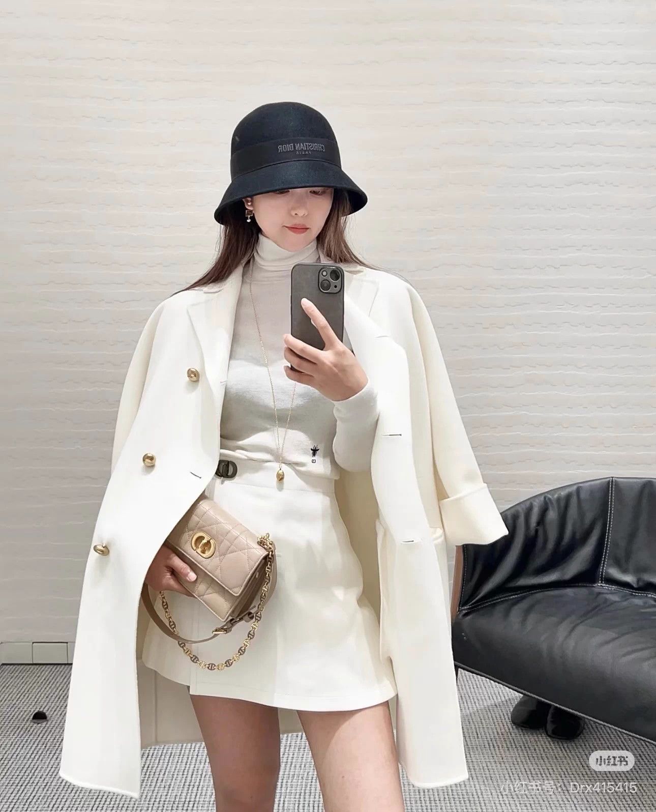Dior Dior 26 D-Tulipe narrow-bell hat 58 new tagless Size ONE SIZE - 9 Thumbnail