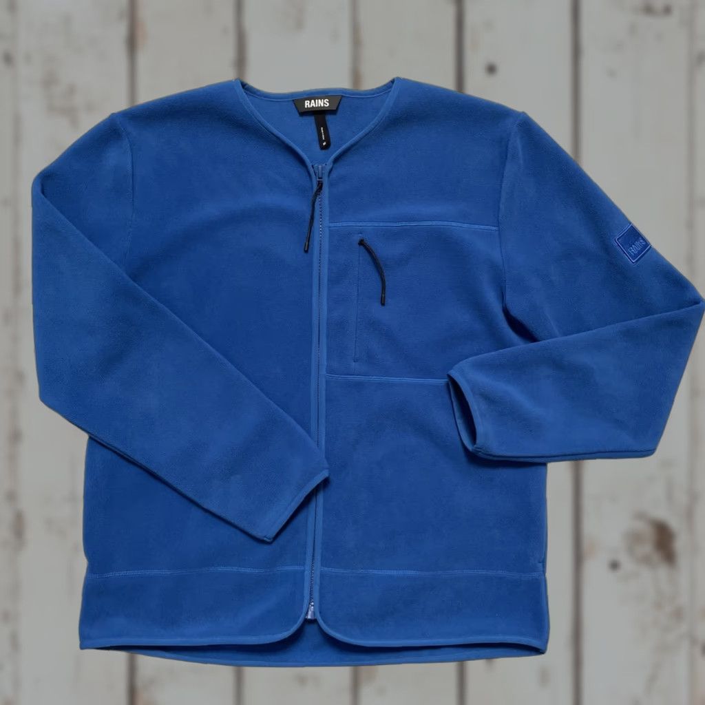 Rains RAINS Fleece Cardigan Style Full Zip Jacket NWOT? Blue M Unisex Adults Size M Cardigan Fleece Full Zip Jacket Blue Size US M / EU 48-50 / 2 - 1 Thumbnail