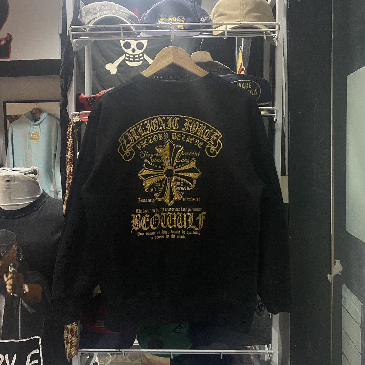 If Six Was Nine × Japanese Brand × Le Grande Bleu (L.G.B.) Beaumere Inspired Chrome Hearts Sweatshirts ifsixwasnine Size US L / EU 52-54 / 3 - 1 Thumbnail