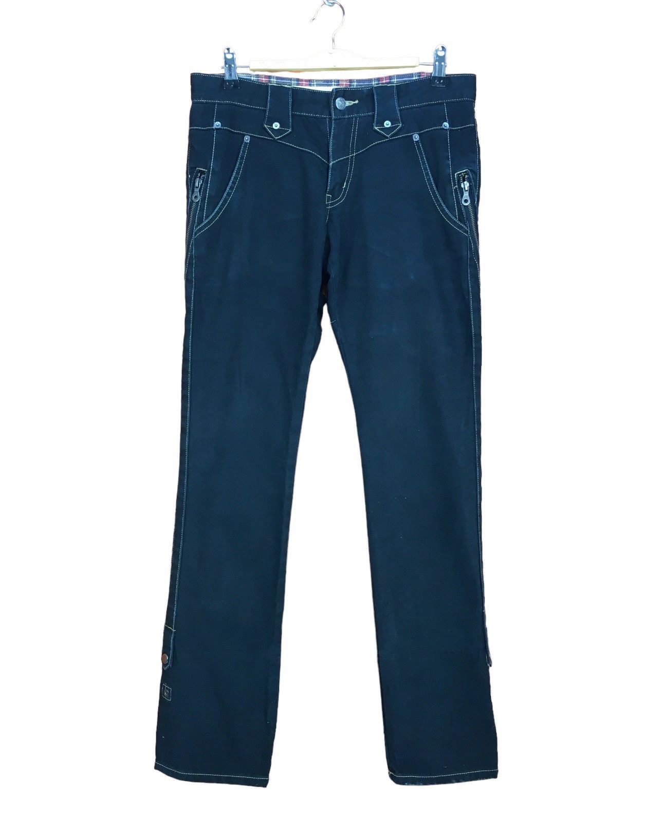 PPFM Japanese Brand PPFM Side Stitched Denim Jeans Size US 31 - 1 Thumbnail