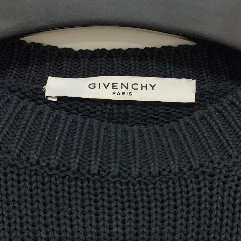 Givenchy Givenchy Black "I Feel Love" distressed knit Size US S / EU 44-46 / 1 - 2 Thumbnail